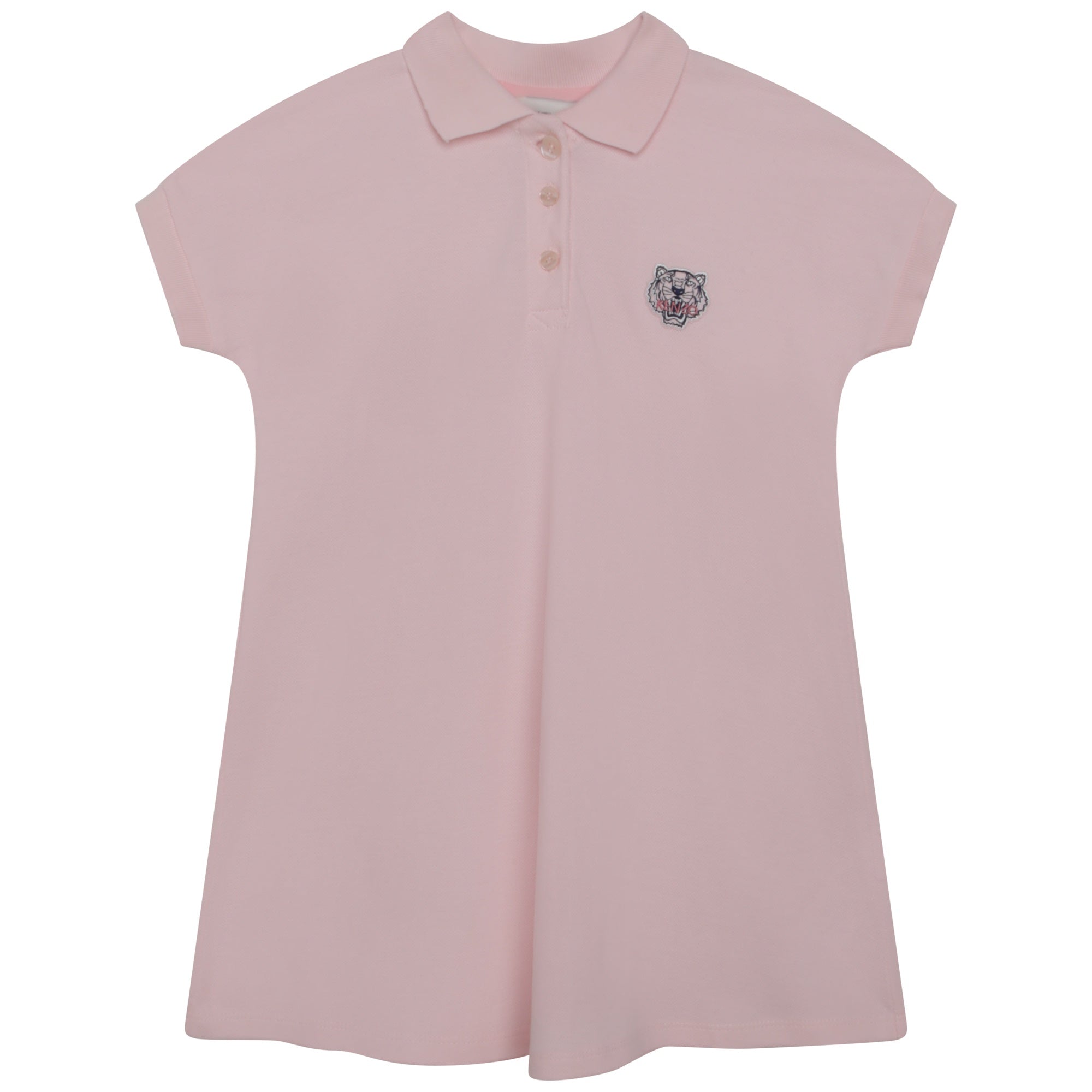 KENZO GIRLS PALE PINK POLO DRESS
