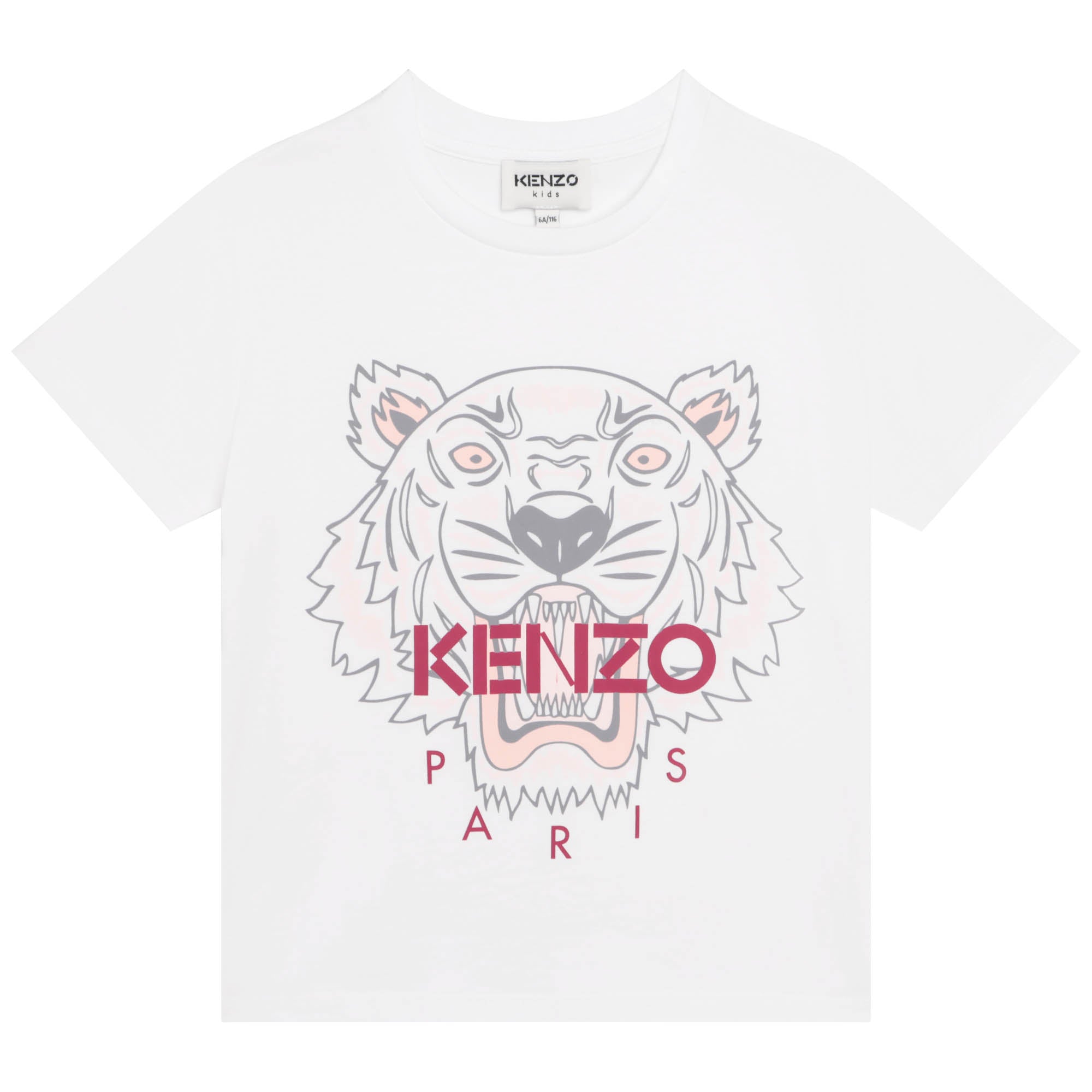 KENZO WHITE SHORT SLEEVES TEE-SHIRT