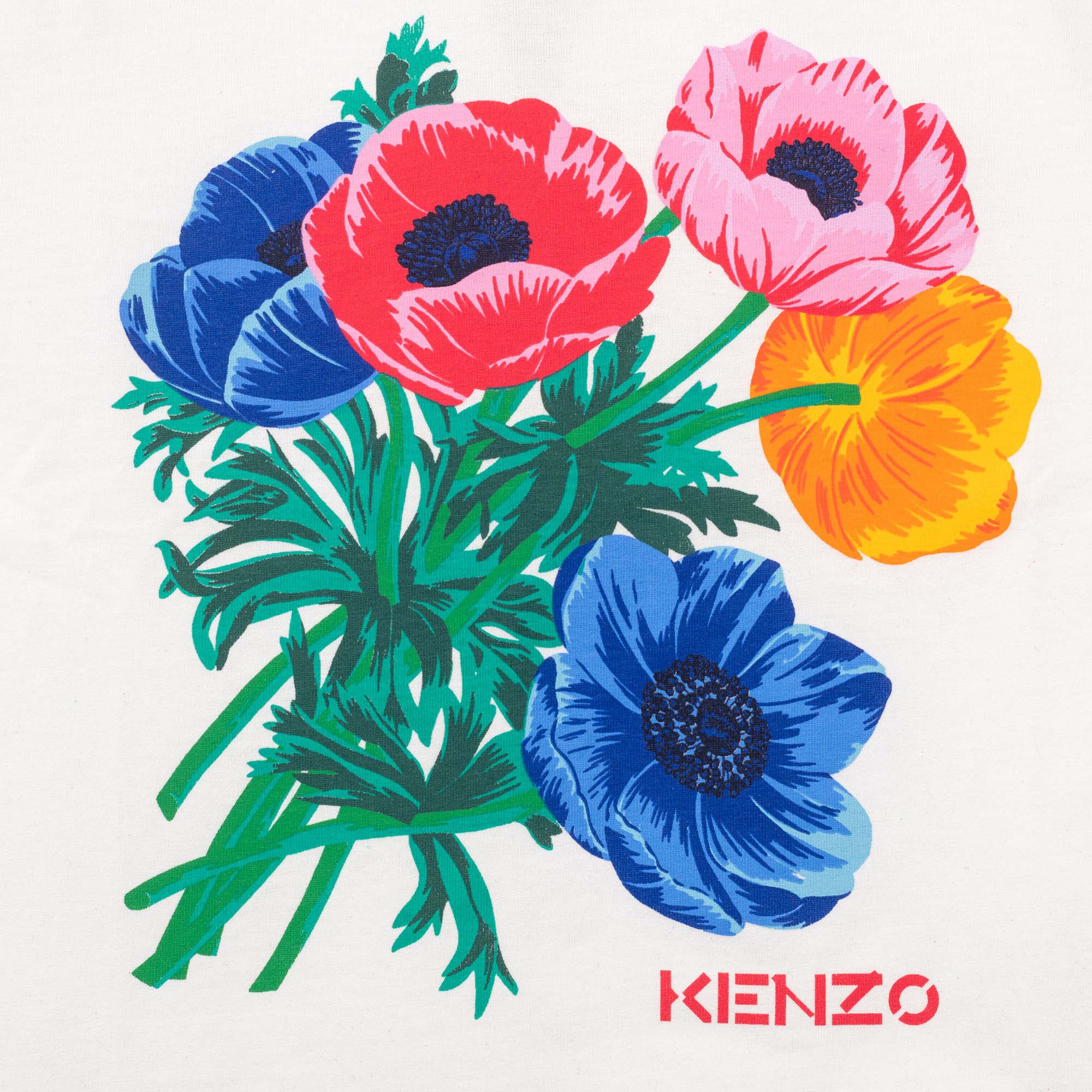 KENZO FLORAL LONG SLEEVE T-SHIRT