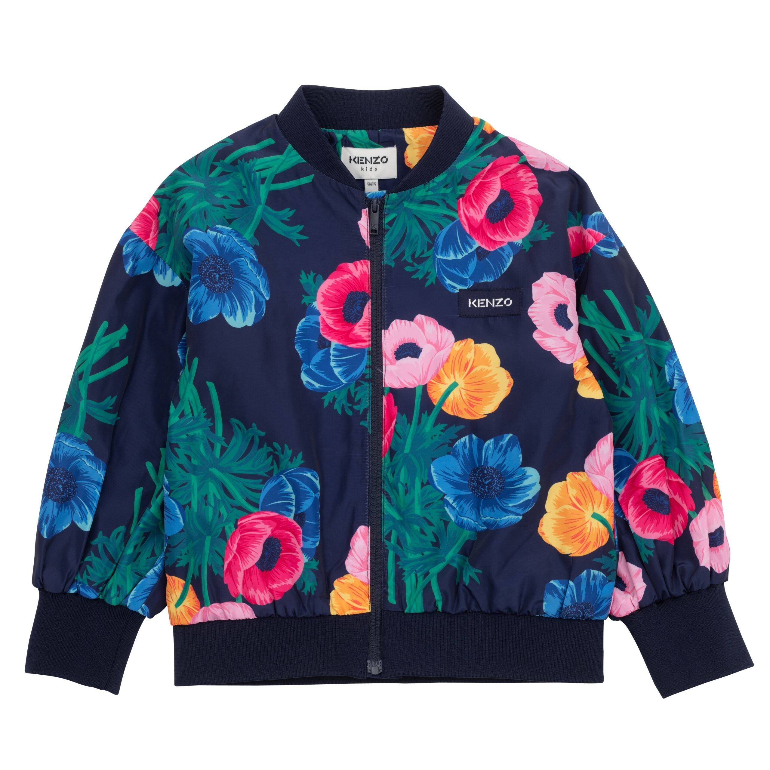 KENZO FLORAL PRINTED TAFFETA JACKET