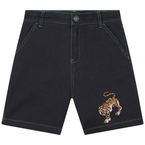 【送料&関税込】Kenzo Happy Tiger Embroidered Shorts Kenzo Happy Tiger Embroidered Shorts - Black | Garmentory