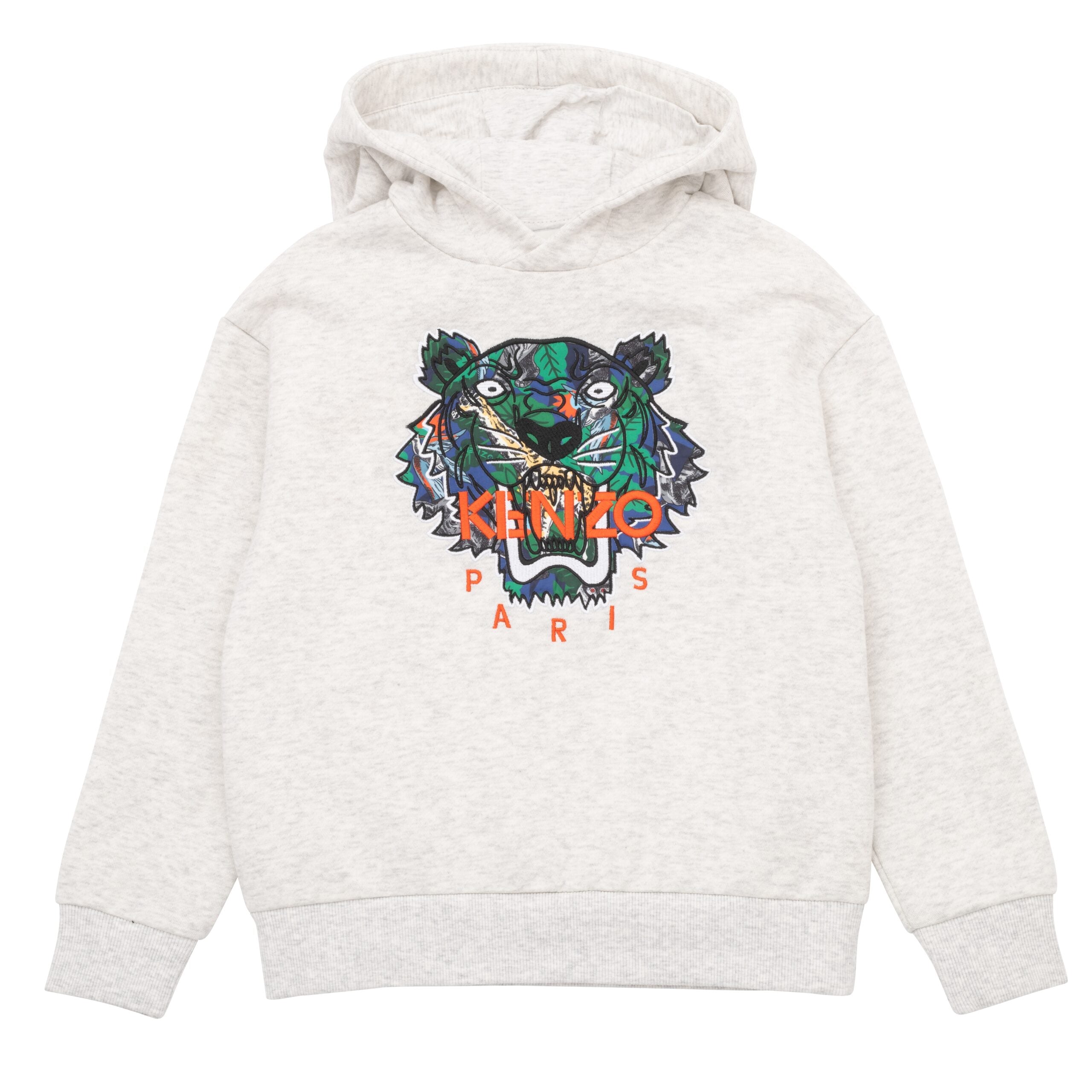 KENZO BEIGE HOODED SWEATSHIRT