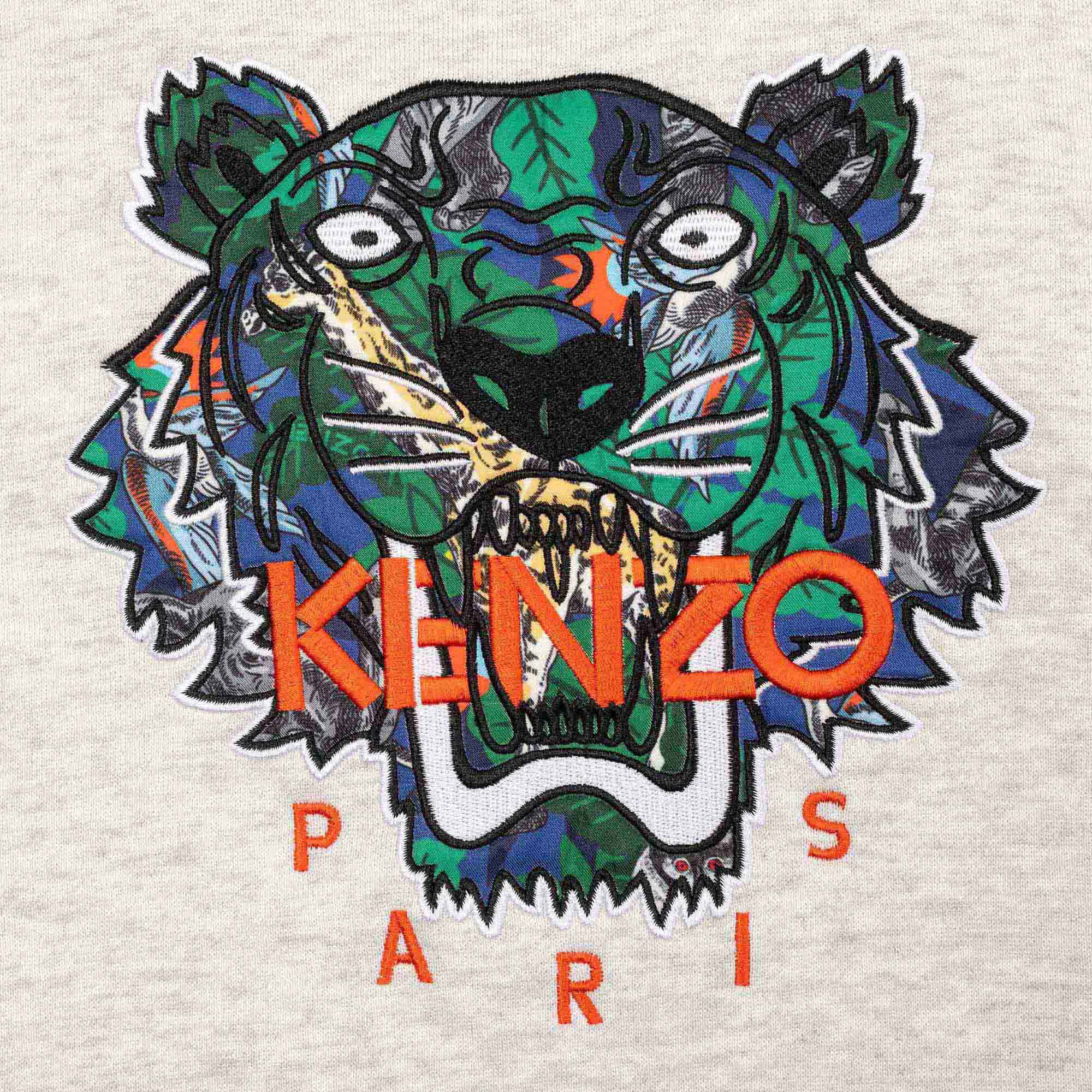 KENZO BEIGE HOODED SWEATSHIRT
