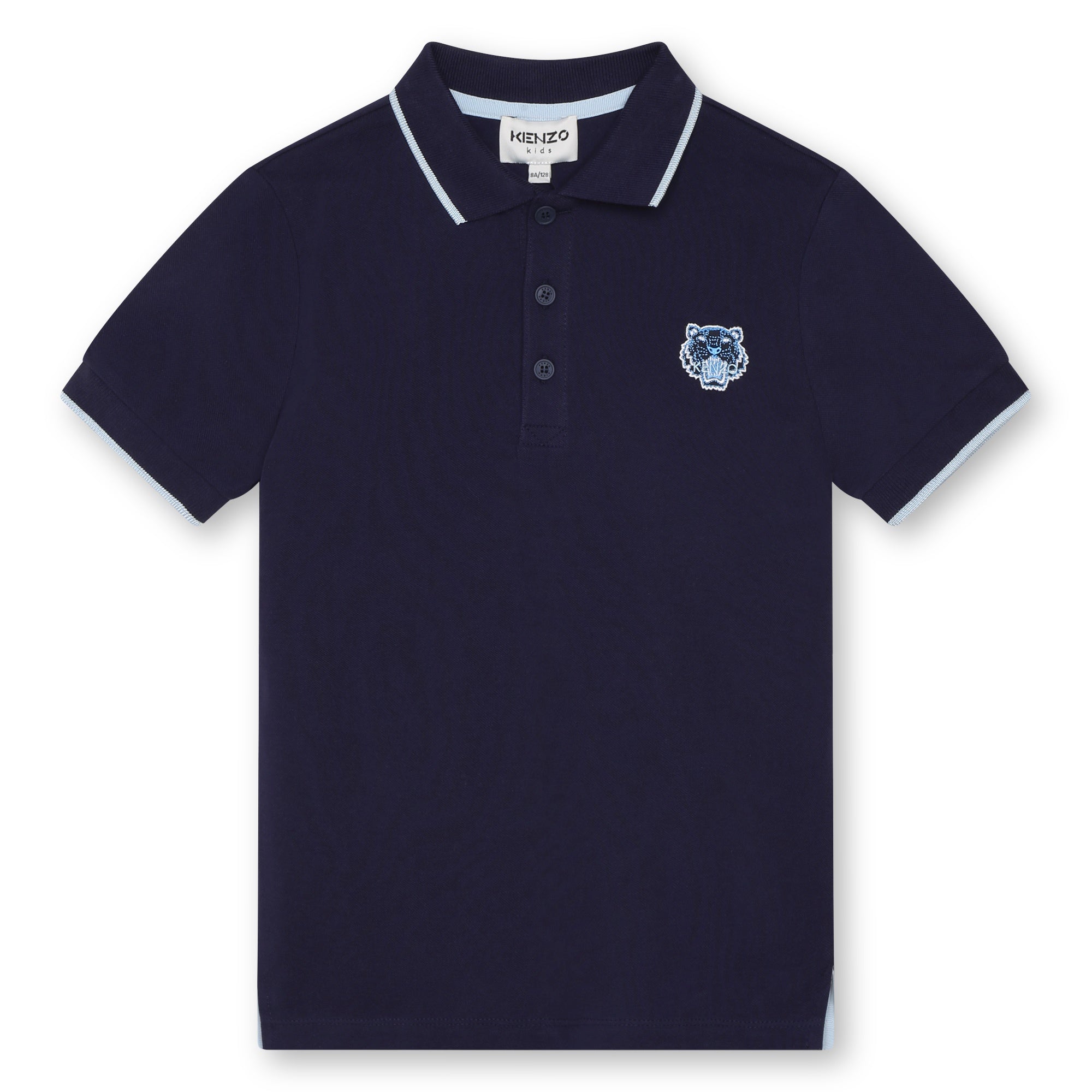 KENZO BOYS NAVY SHORT SLEEVE POLO