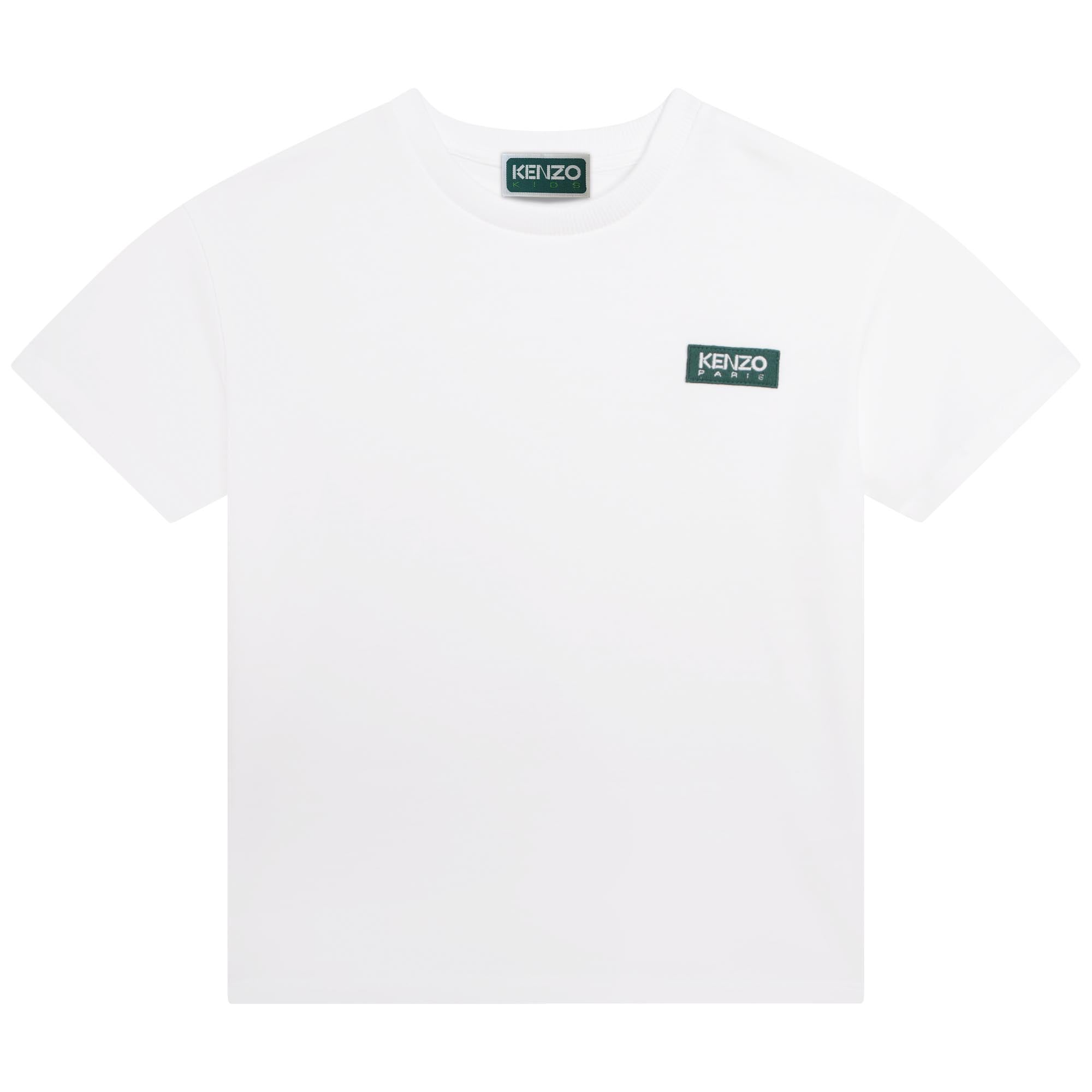 KENZO BOYS WHITE SHORT SLEEVES TEE-SHIRT
