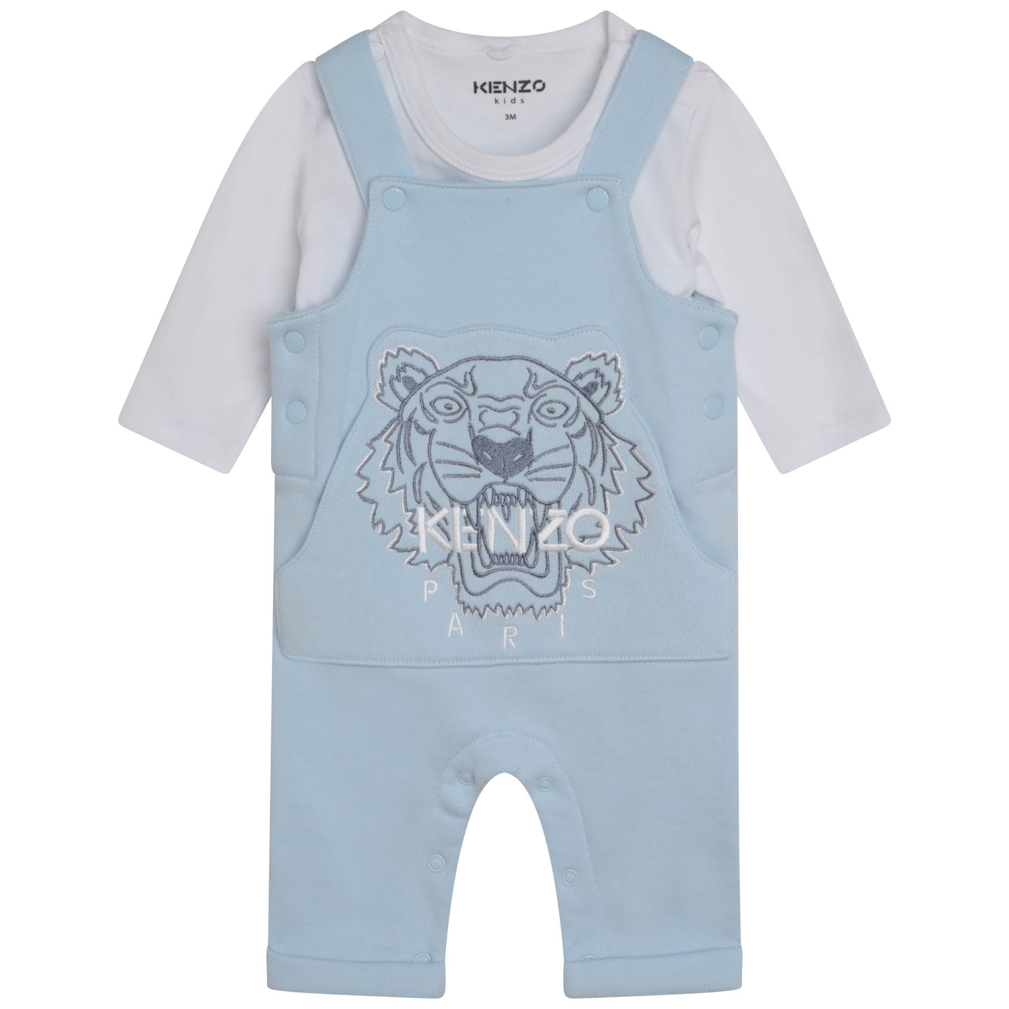 KENZO BABY BOYS DUNGAREES+T-SHIRT