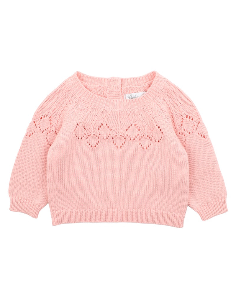 DOTTI NEEDLE OUT KNITTED JUMPER