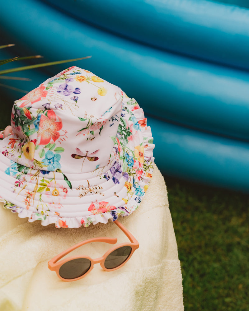ALLEGRA PINK PRINT SUN HAT