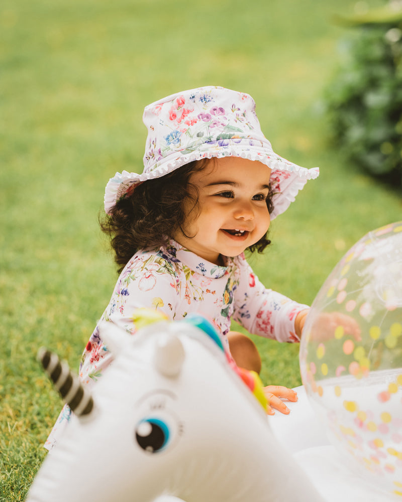 ALLEGRA PINK PRINT SUN HAT
