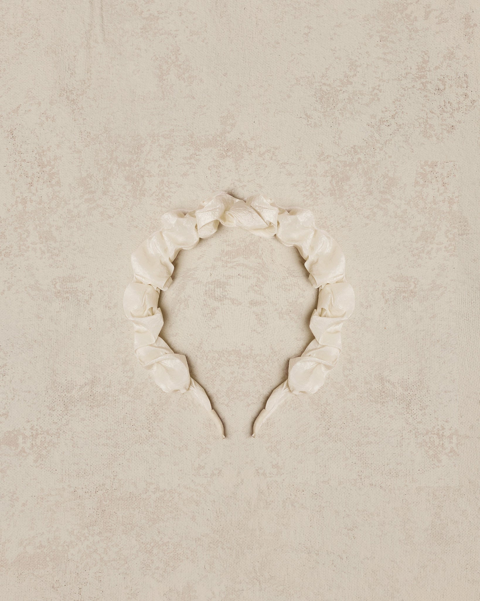 GATHERED HEADBAND I IVORY ORGANZA