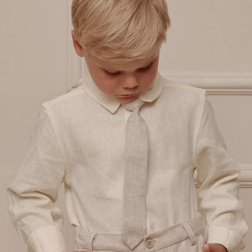 SKINNY TIE | LINEN