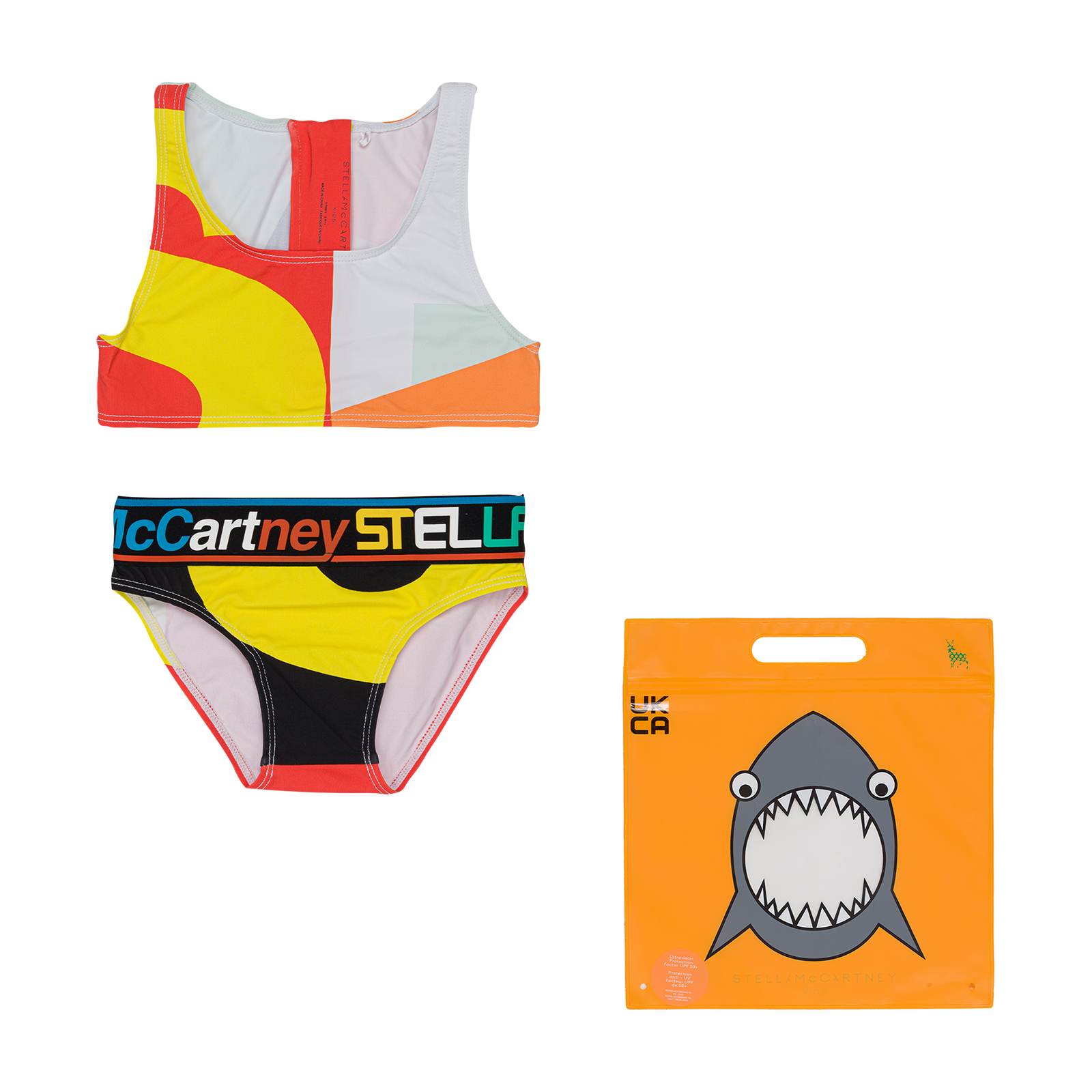 Stella McCartney Colourblock Logo Bikini