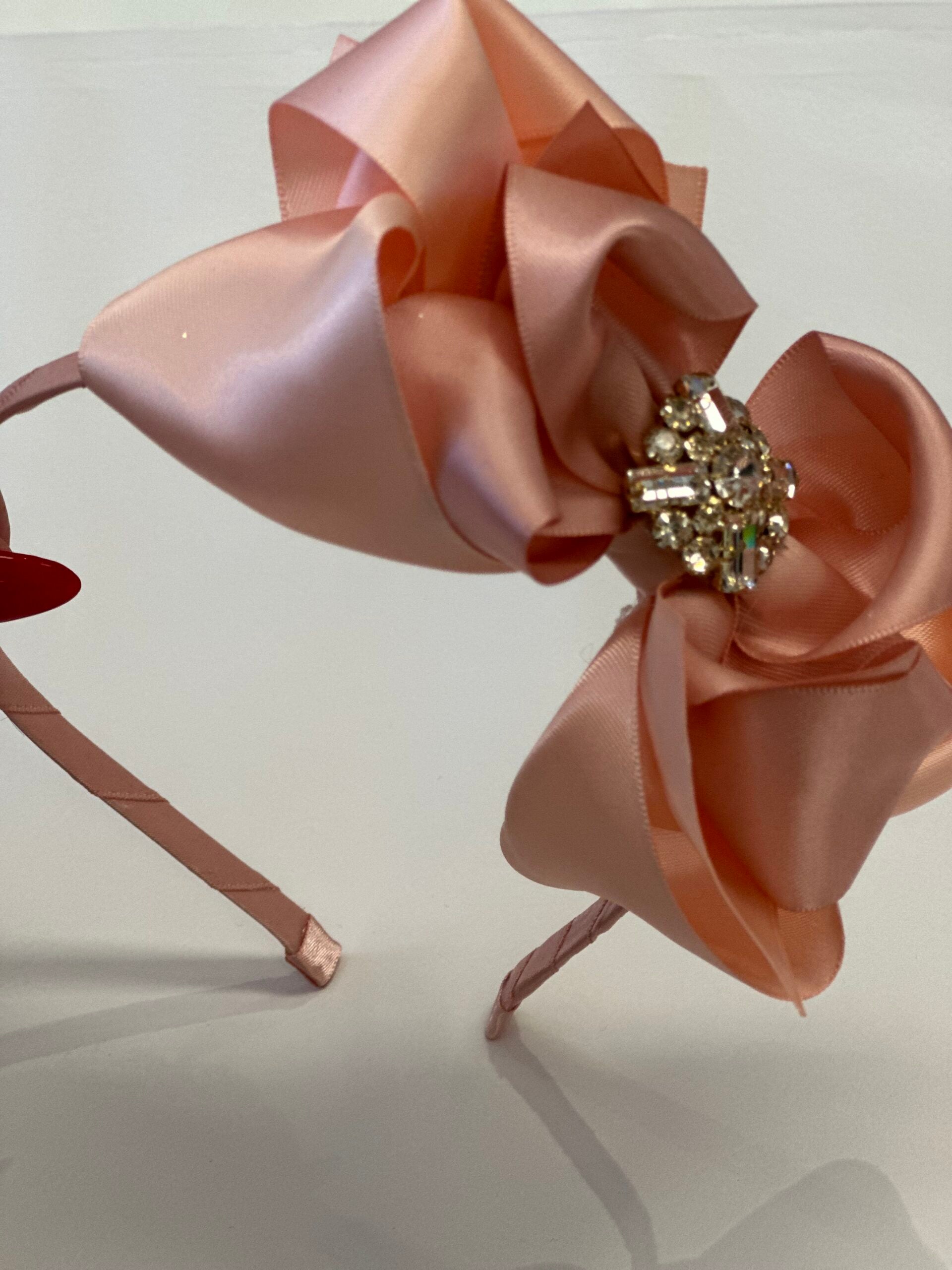 Double Bow Satin Headpiece