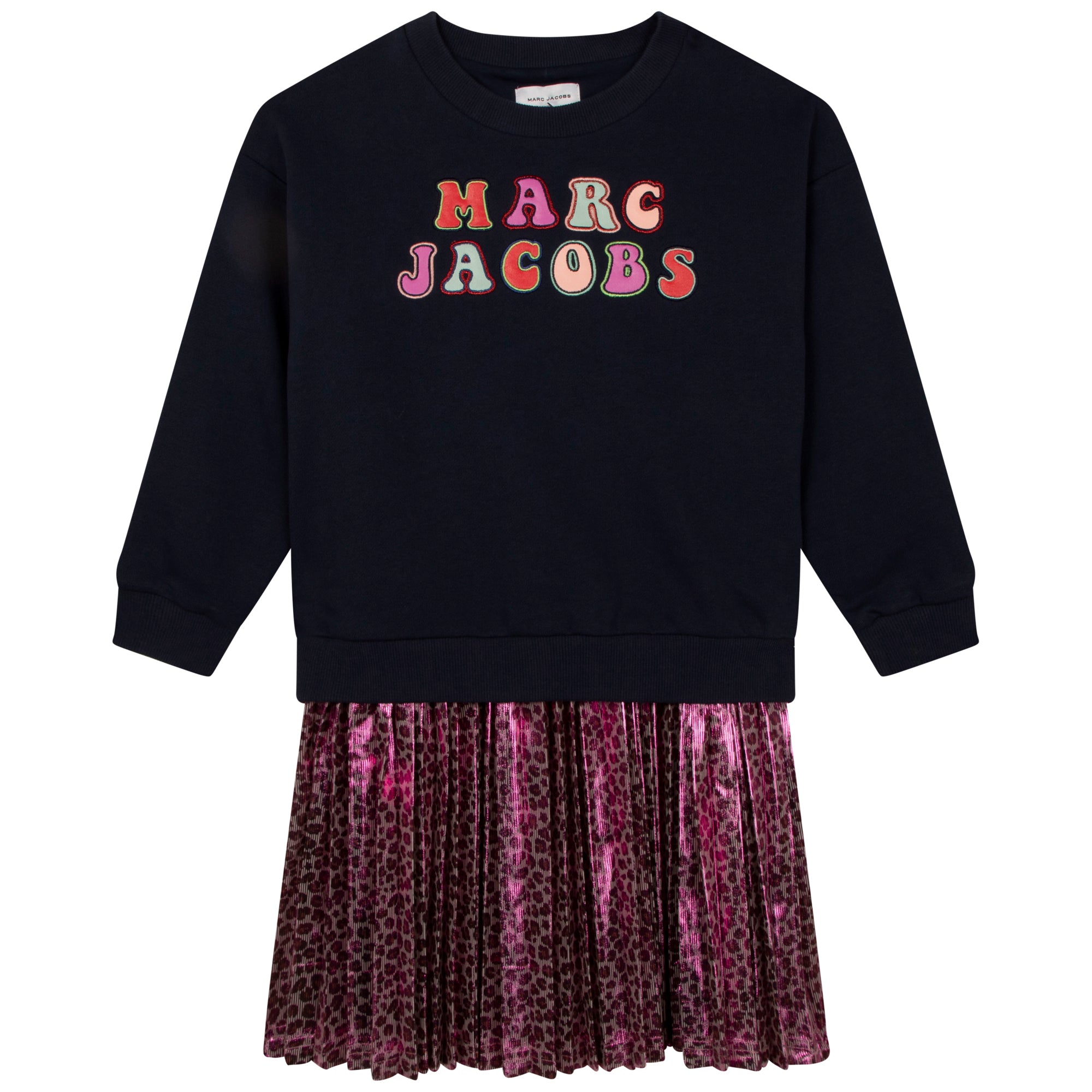 MARC JACOBS NAVY MICRO CHEETAH DRESS