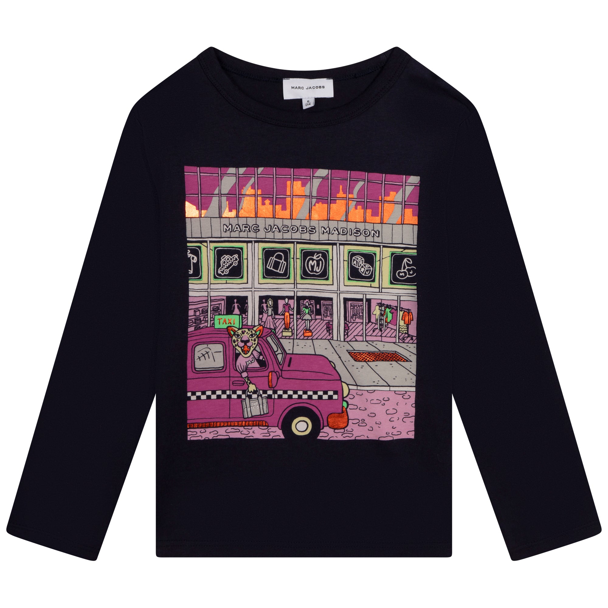 MARC JACOBS NAVY LONG SLEEVE T-SHIRT