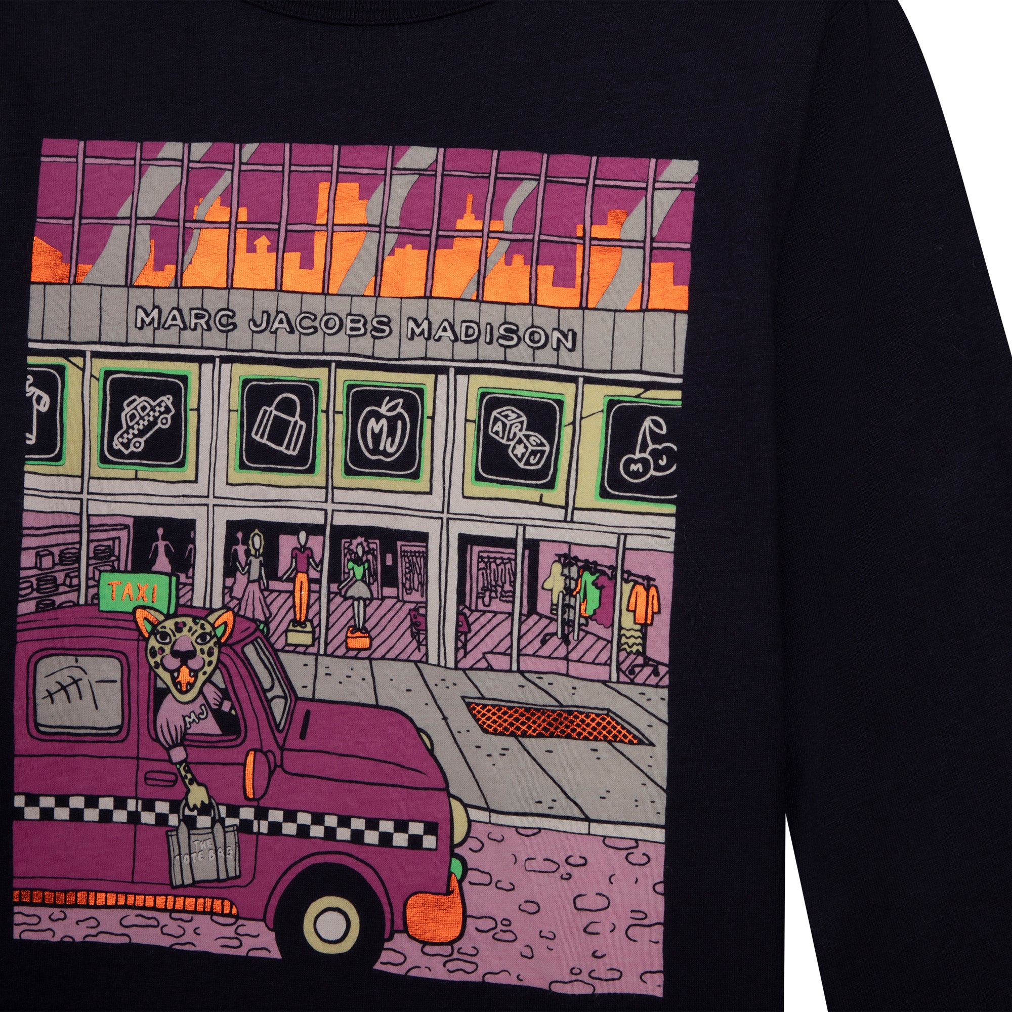 MARC JACOBS NAVY LONG SLEEVE T-SHIRT
