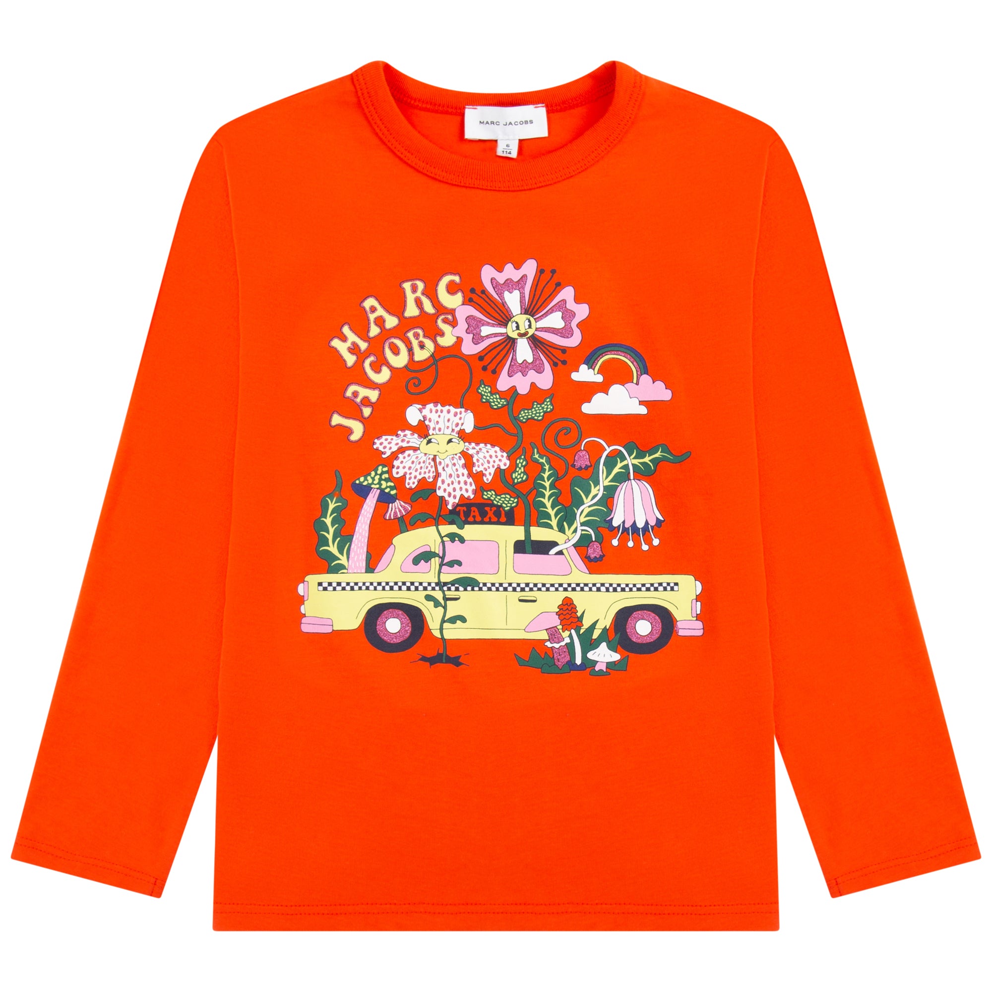 MARC JACOBS PEACH LONG SLEEVE T-SHIRT