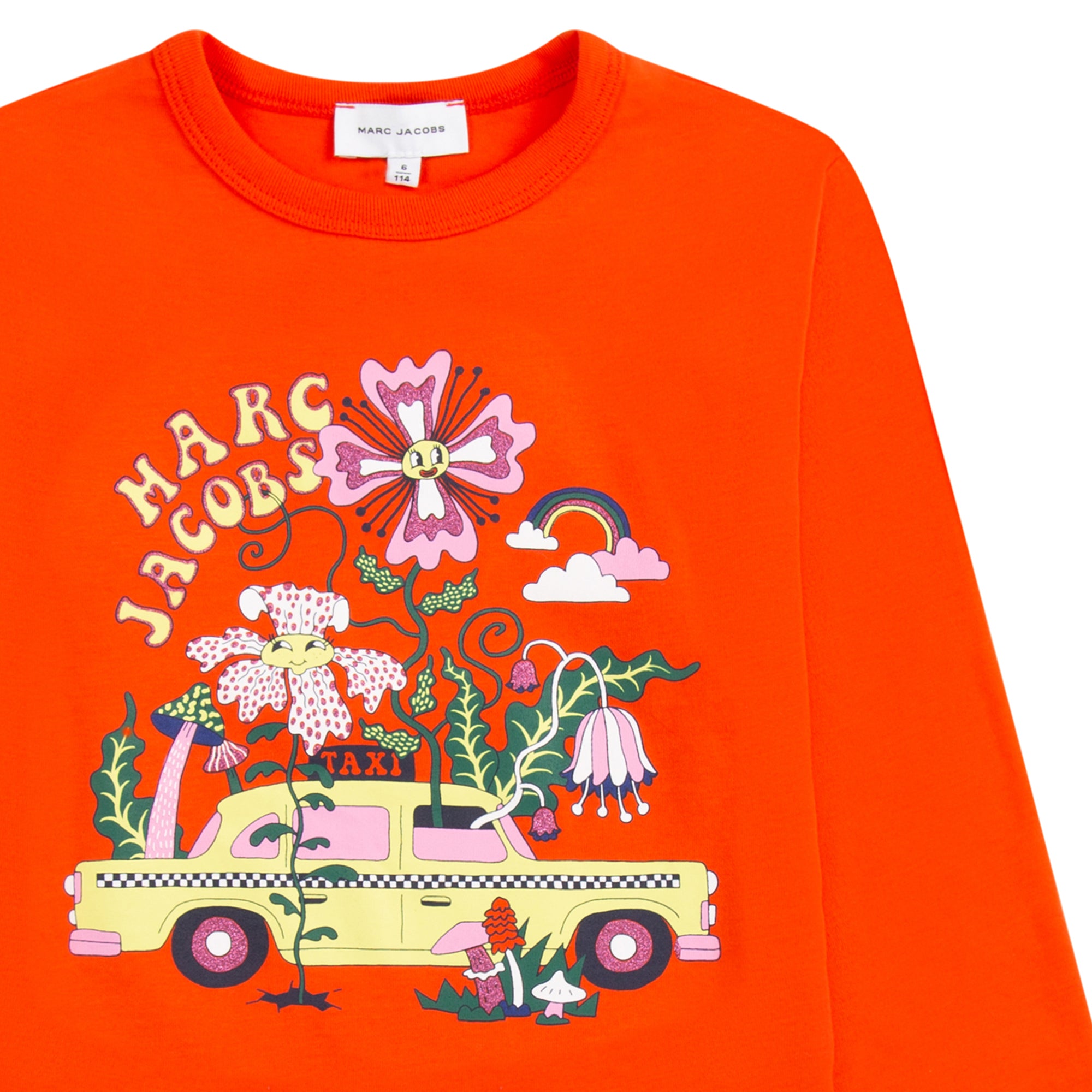 MARC JACOBS PEACH LONG SLEEVE T-SHIRT