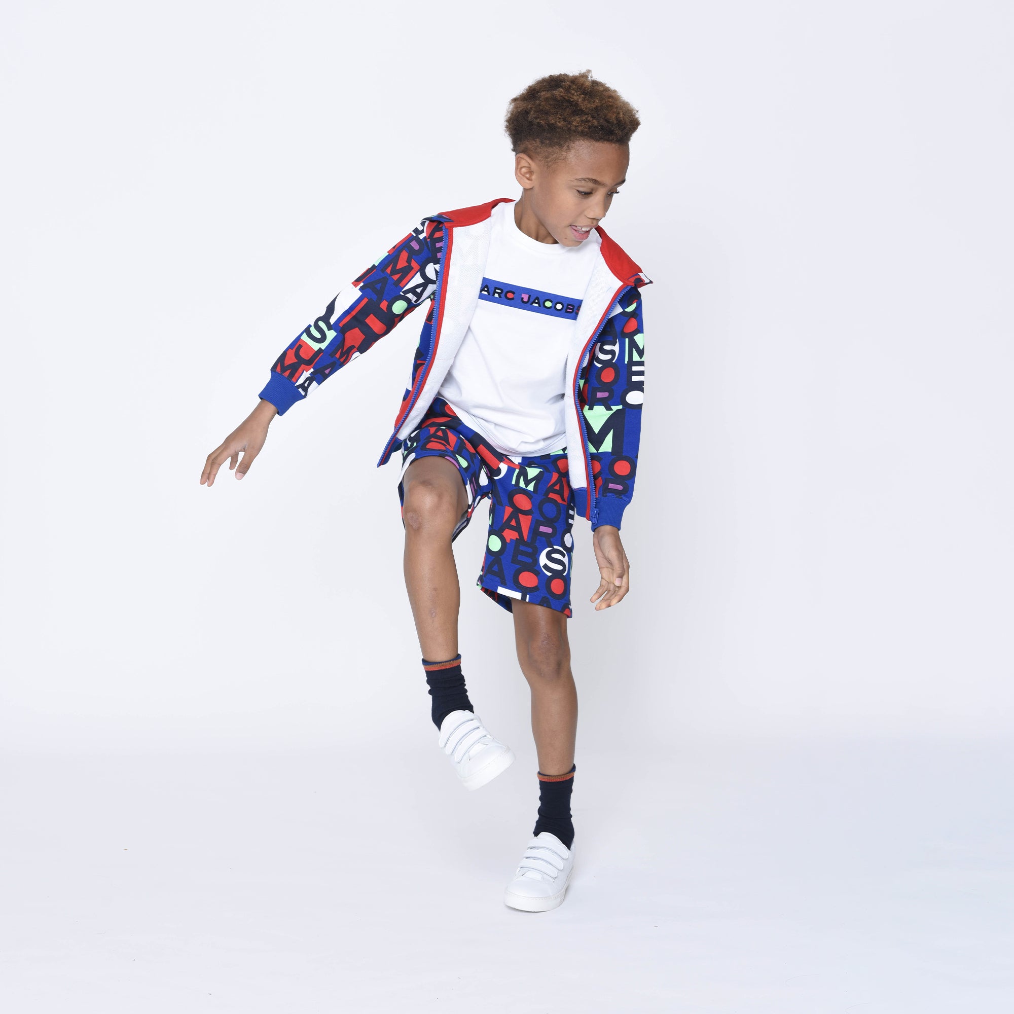 MARC JACOBS RED/BLUE COTTON SHORTS