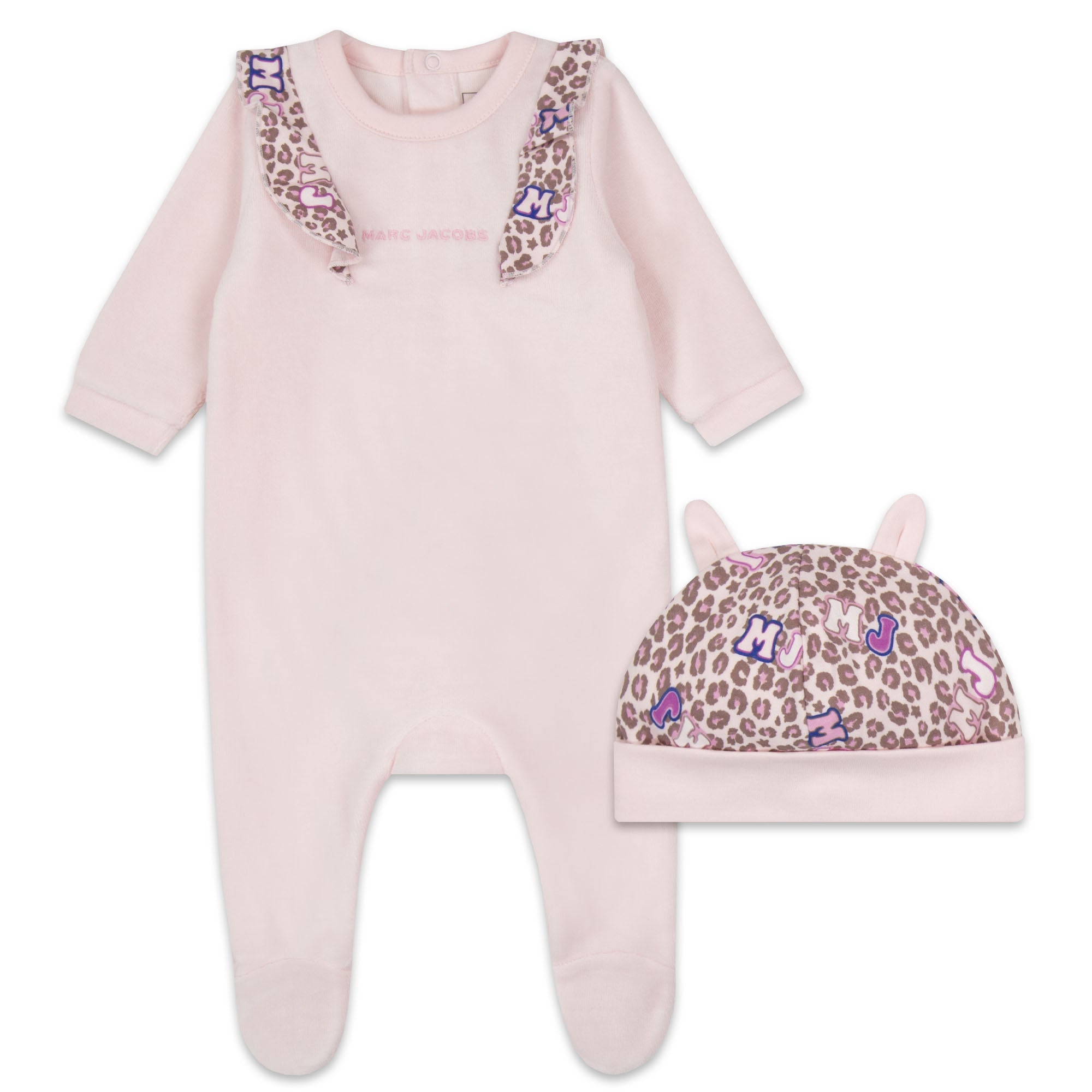 MARC JACOBS PINK PYJAMAS + PULL ON HAT SET