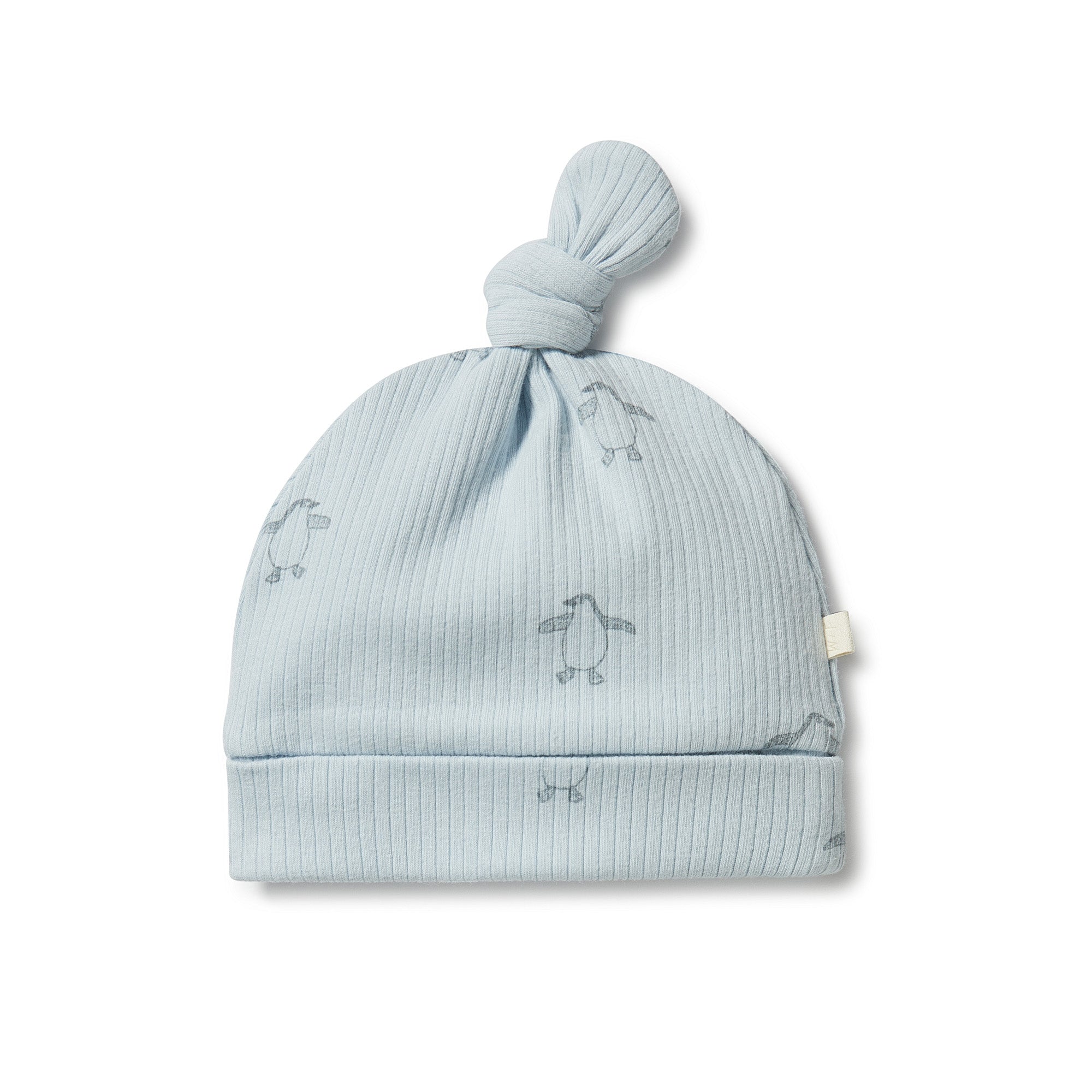 Wilson & Frenchy Little Penguin Organic Rib Knot Hat