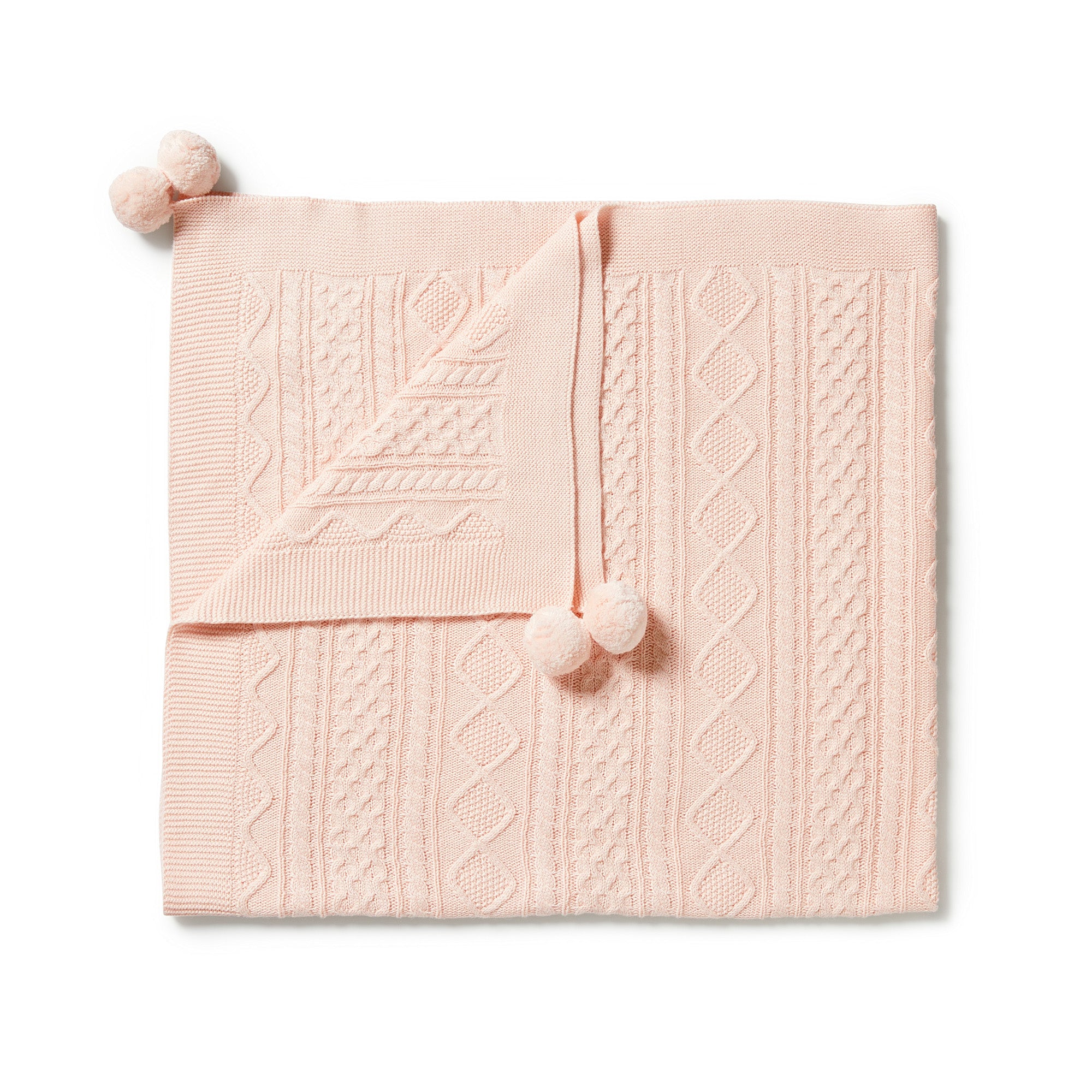 Wilson & Frenchy Knitted Mini Cable Blanket