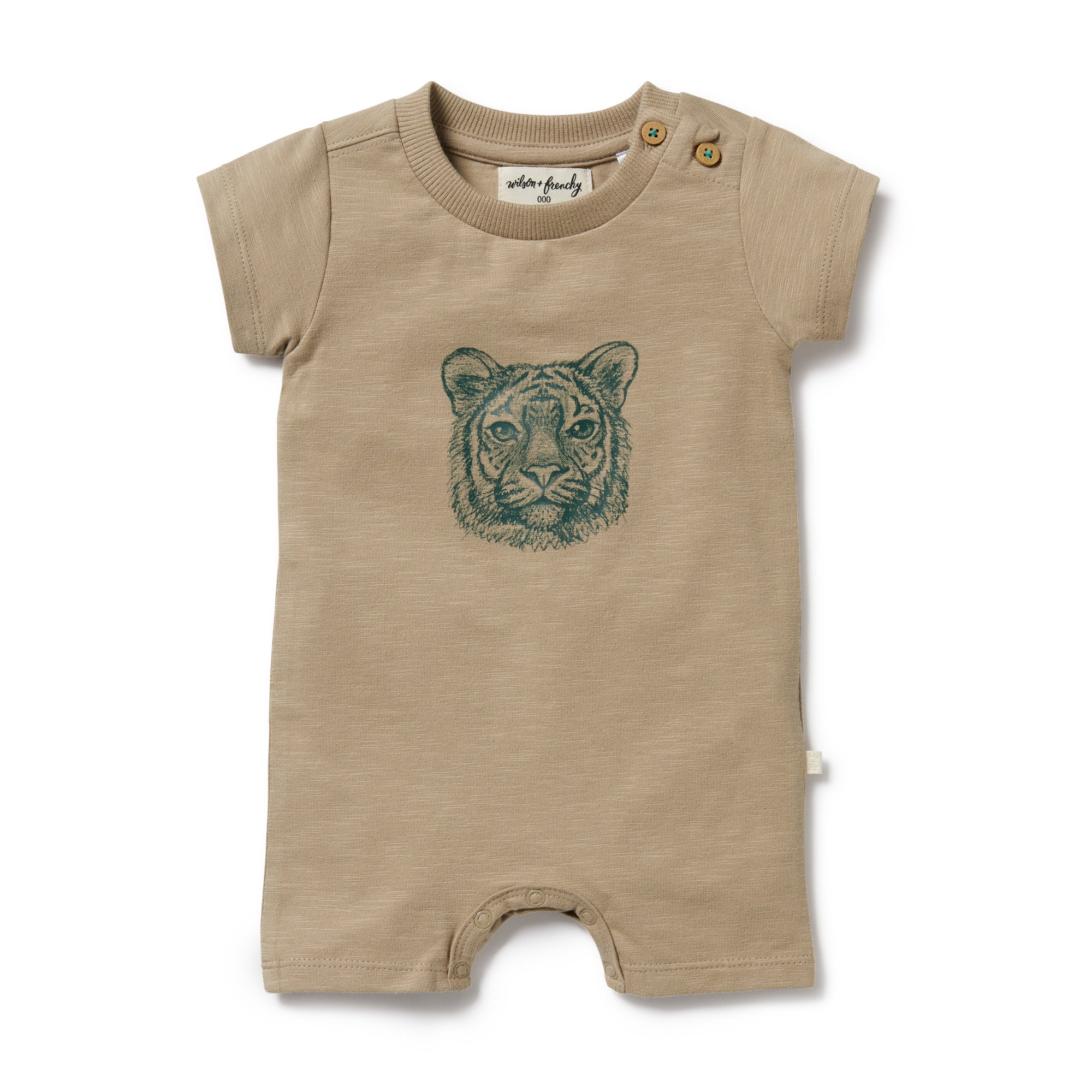 Leo Lion Organic Boy Leg Growsuit