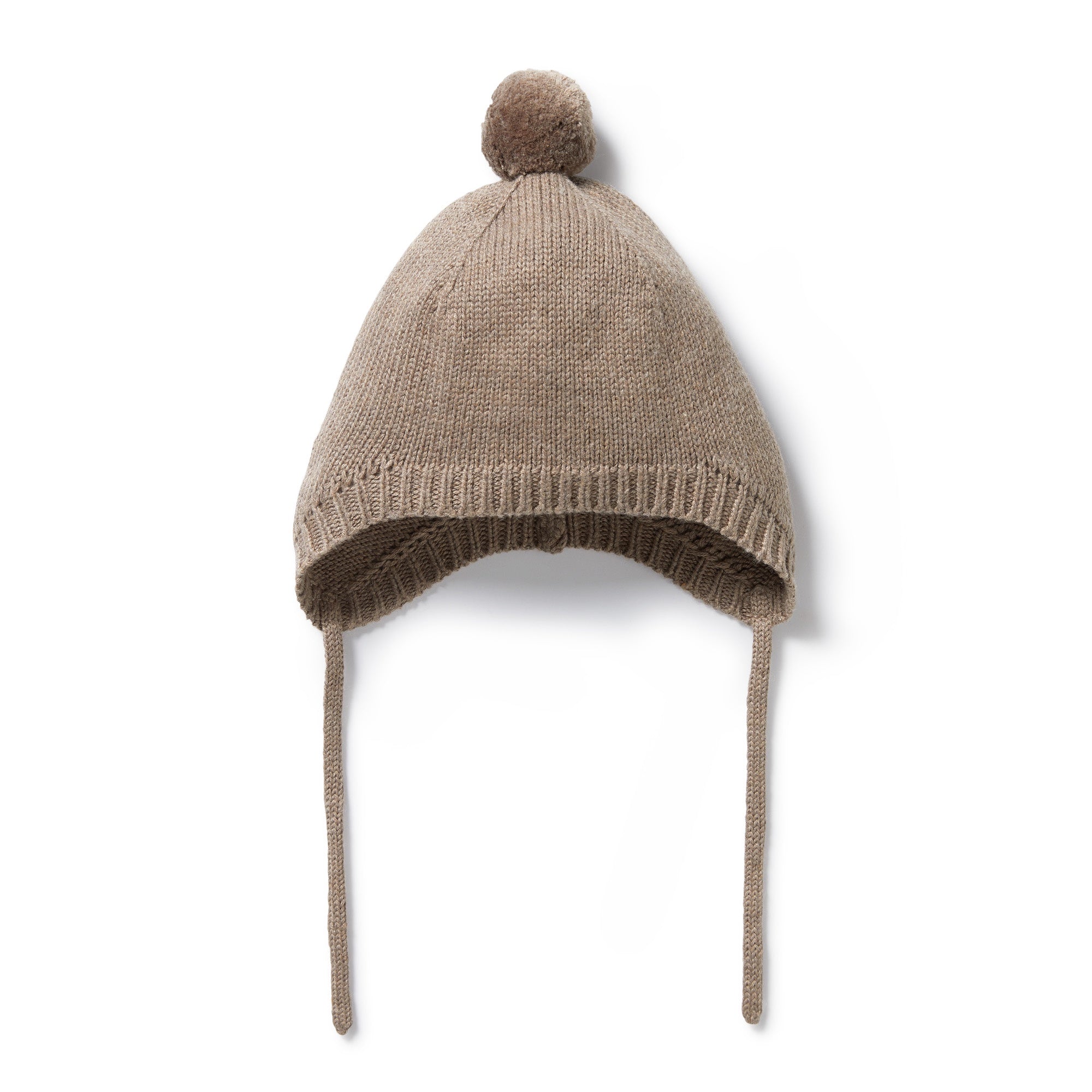 WALNUT KNITTED BONNET