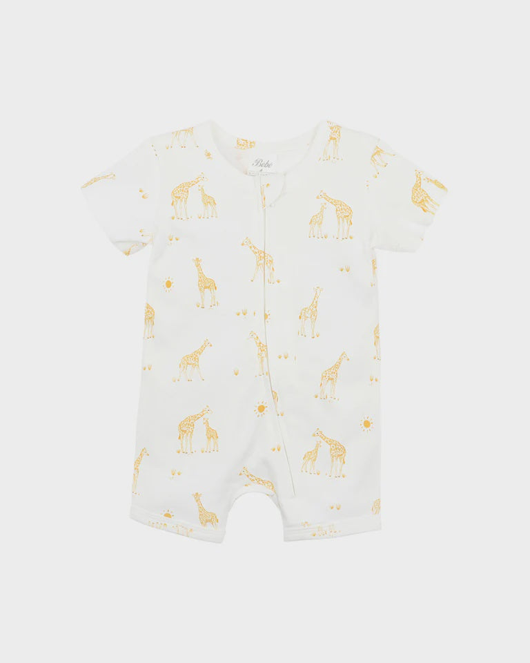 GIRAFFE ORGANIC SS ROMPER
