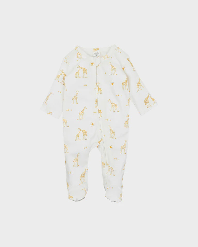 GIRAFFE ORGANIC LS ONESIE