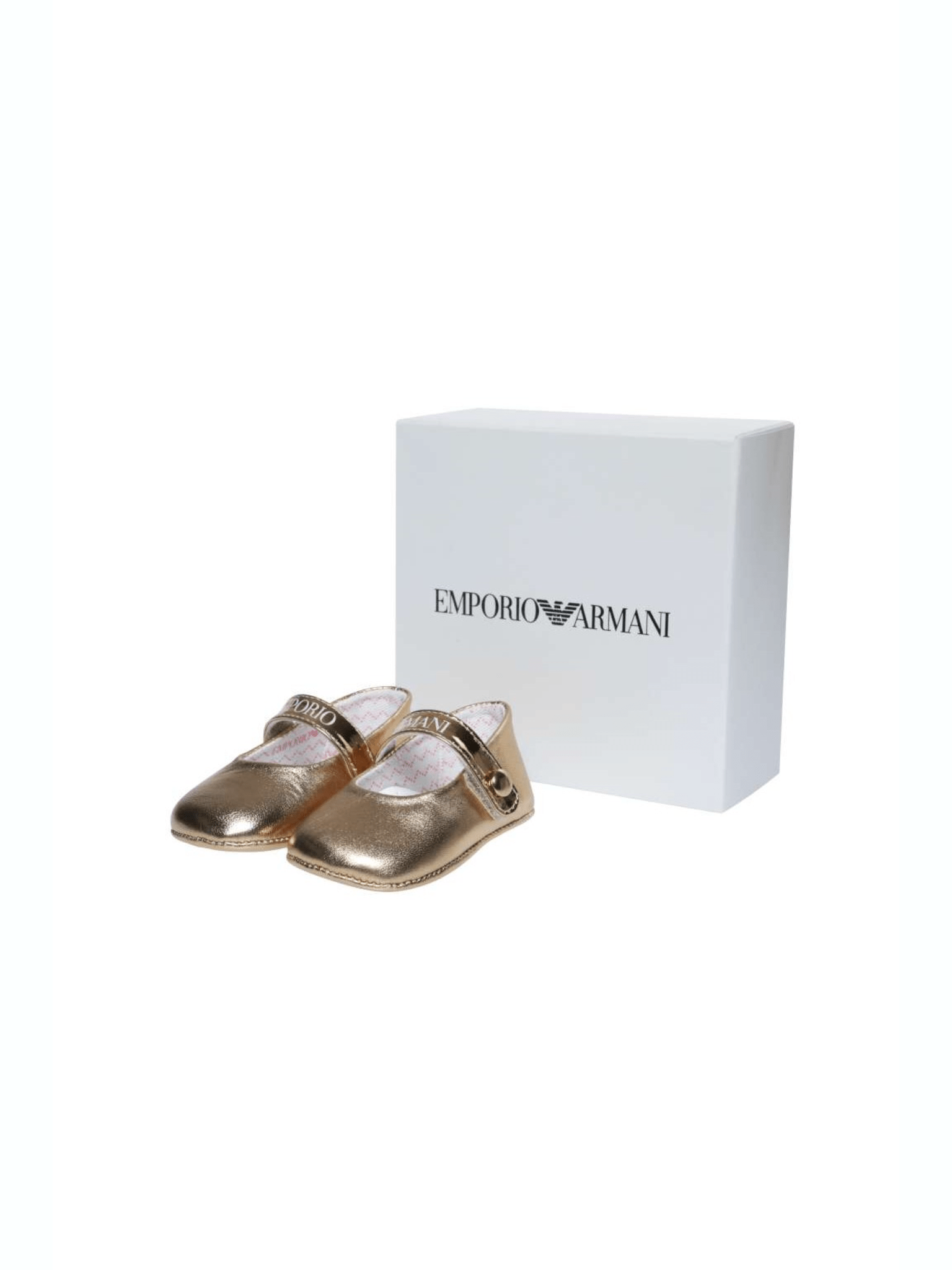 Emporio Armani Gold Ballets Flats