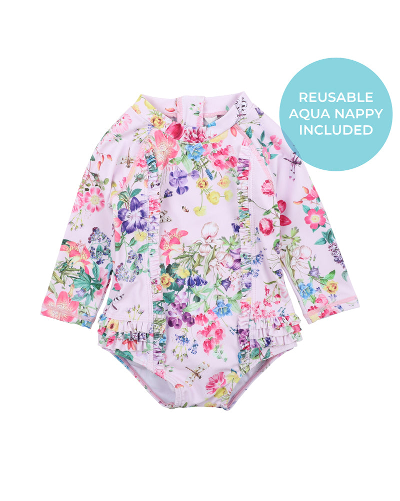 ALLEGRA LS SUNSUIT PINK
