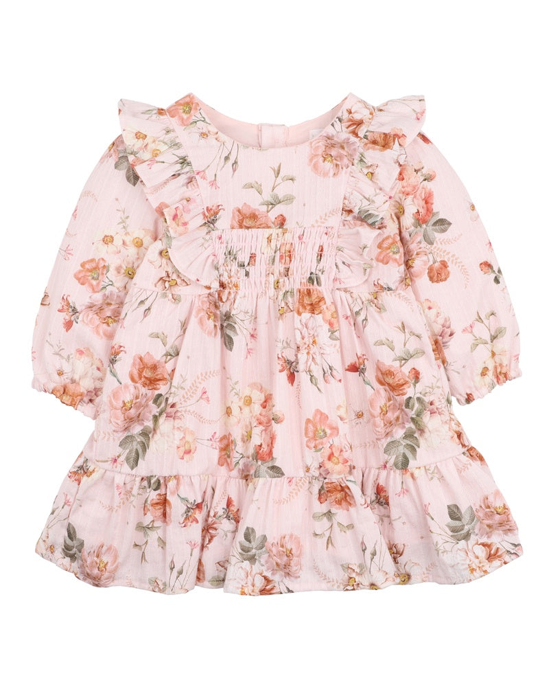 DOTTI PRINT SMOCK DRESS