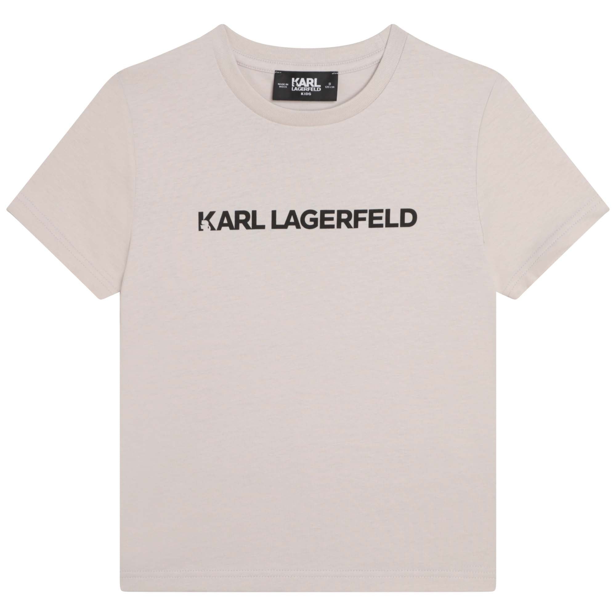 KARL LAGERFELD BOYS LOGO PRINT T-SHIRT