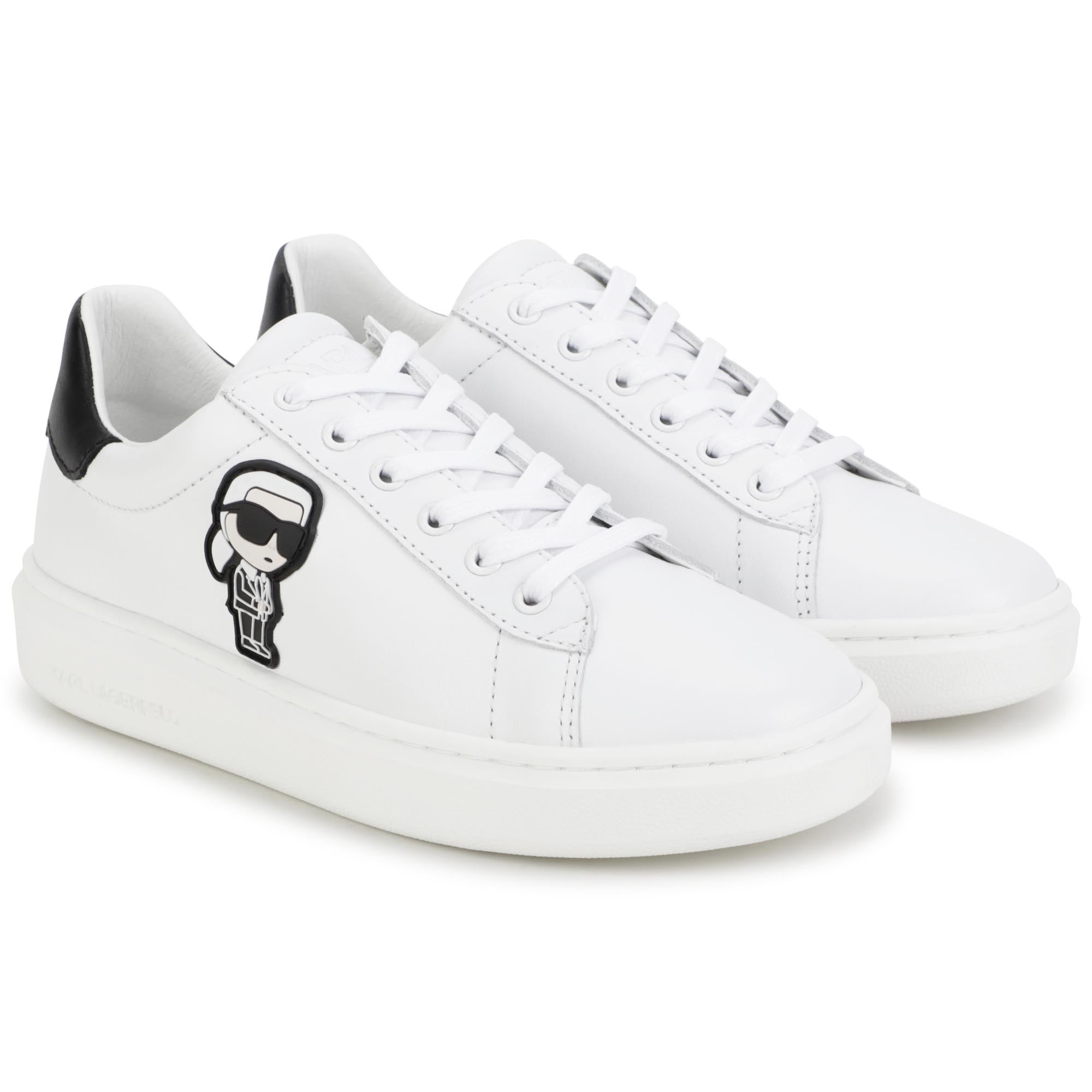 KARL LAGERFELD LEATHER TRAINERS