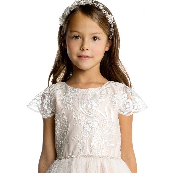 Lina Floral and Sequence Lace dress