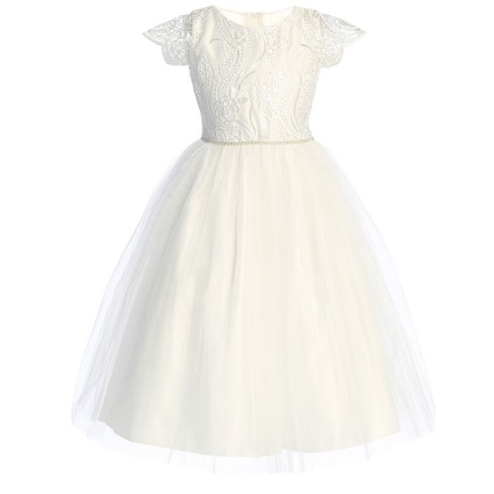 Lina Floral and Sequence Lace dress