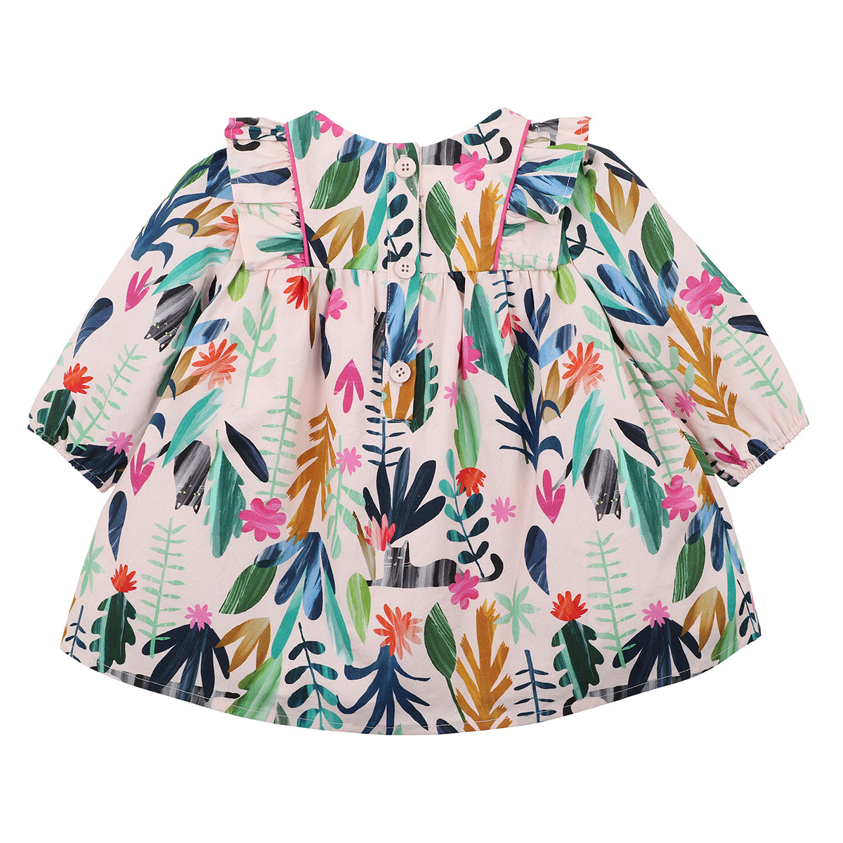JUNGLE CAT BABY PRINT DRESS
