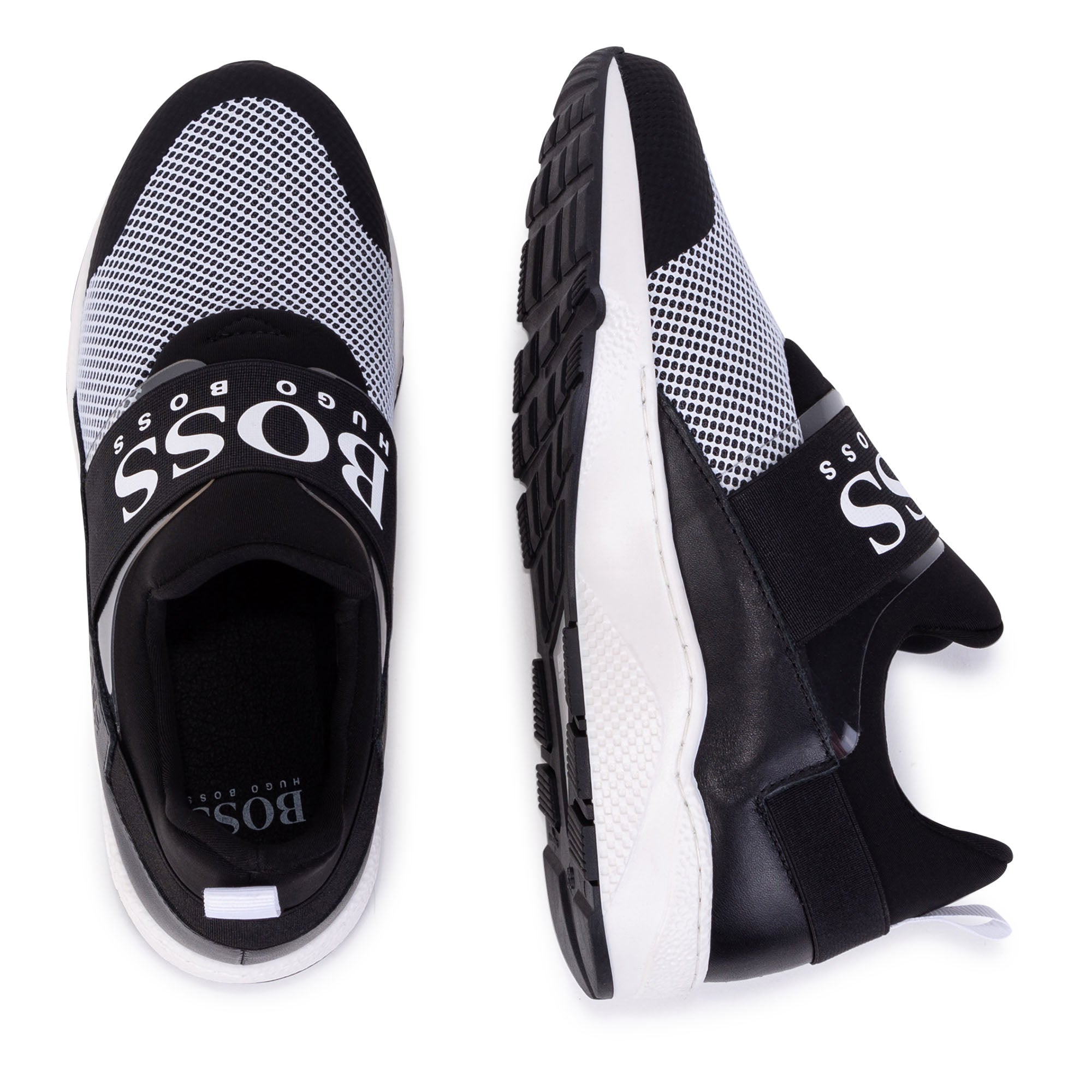 HB BLACK ATHLEISURE TRAINERS