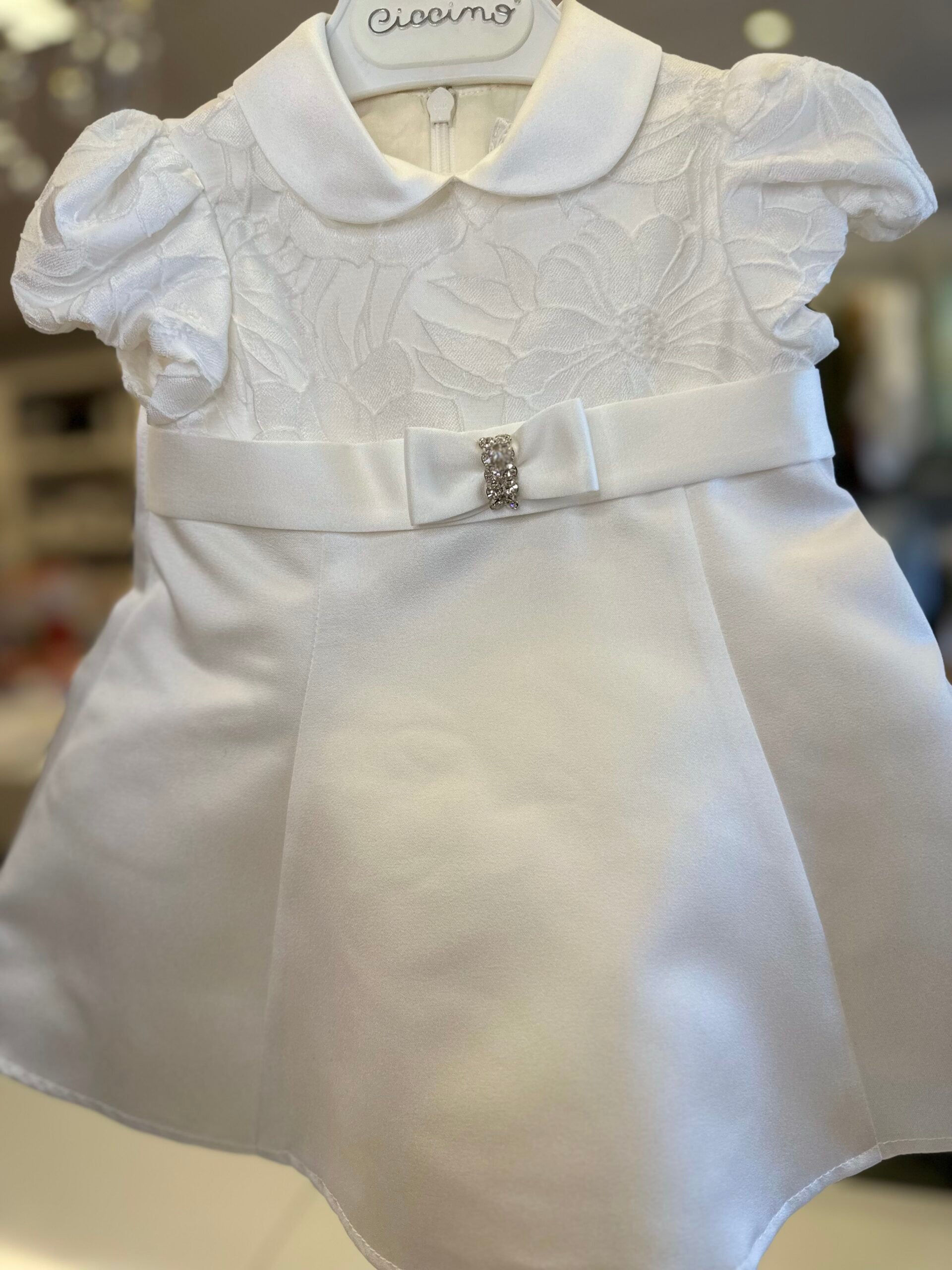 CICCINO DIAMANTÉ BOW DRESS