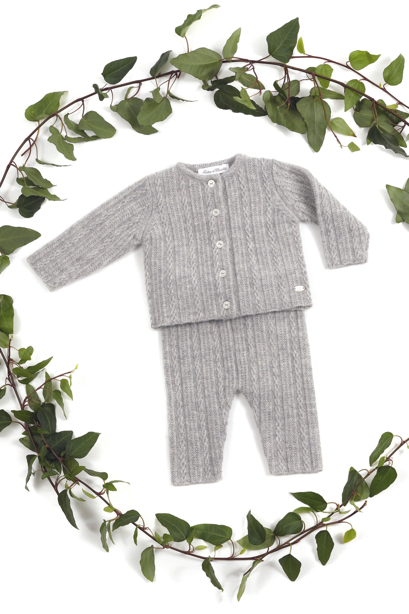 Tartine Gris 2pce knitted set