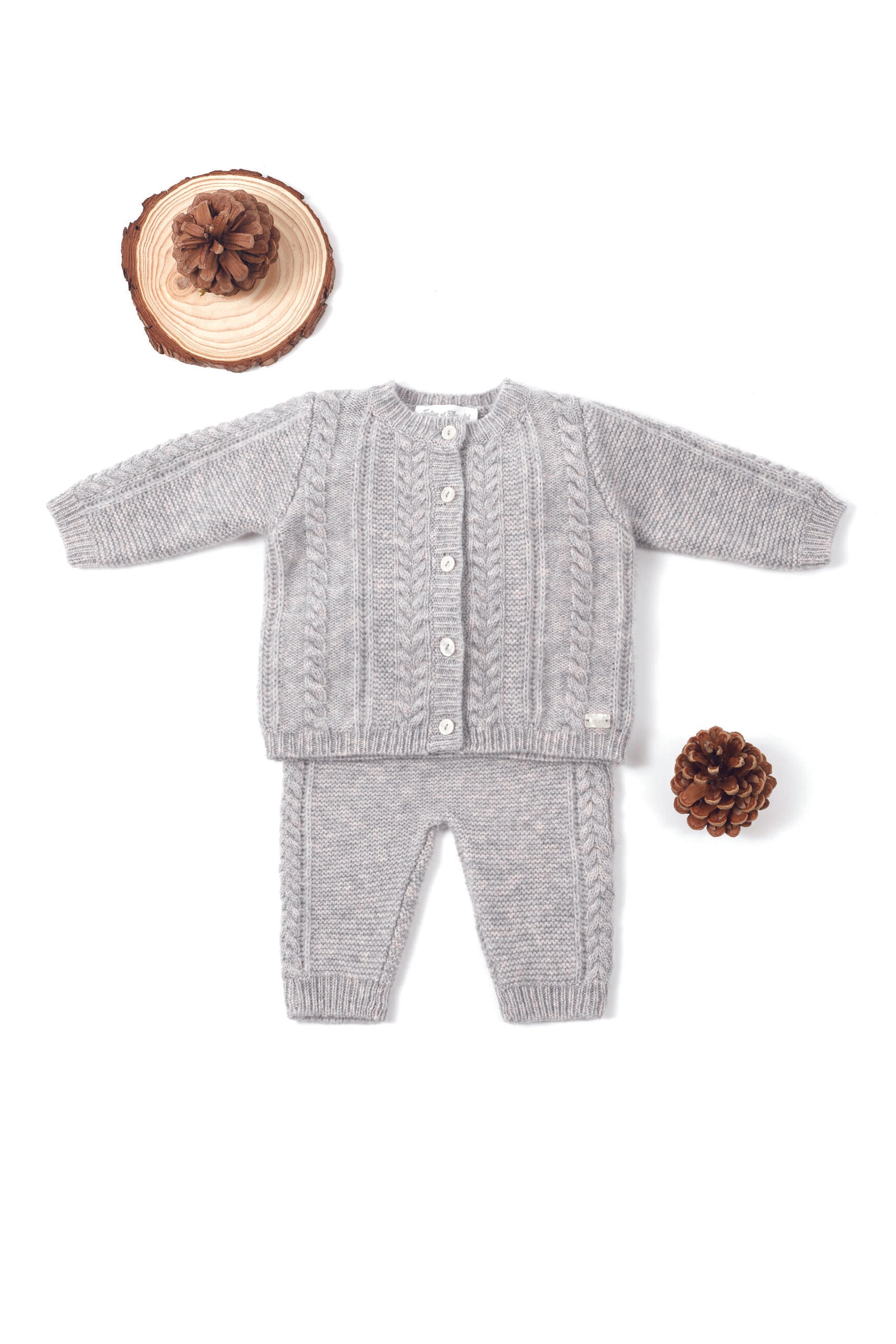 Tartine Gris 2pce knitted set