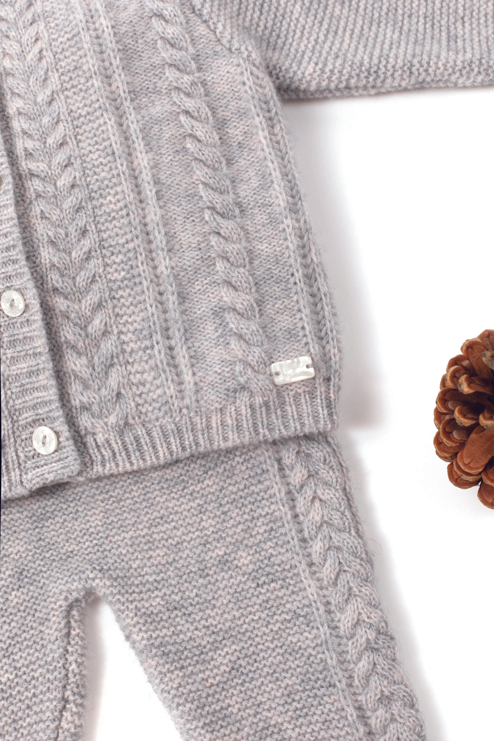 Tartine Gris 2pce knitted set