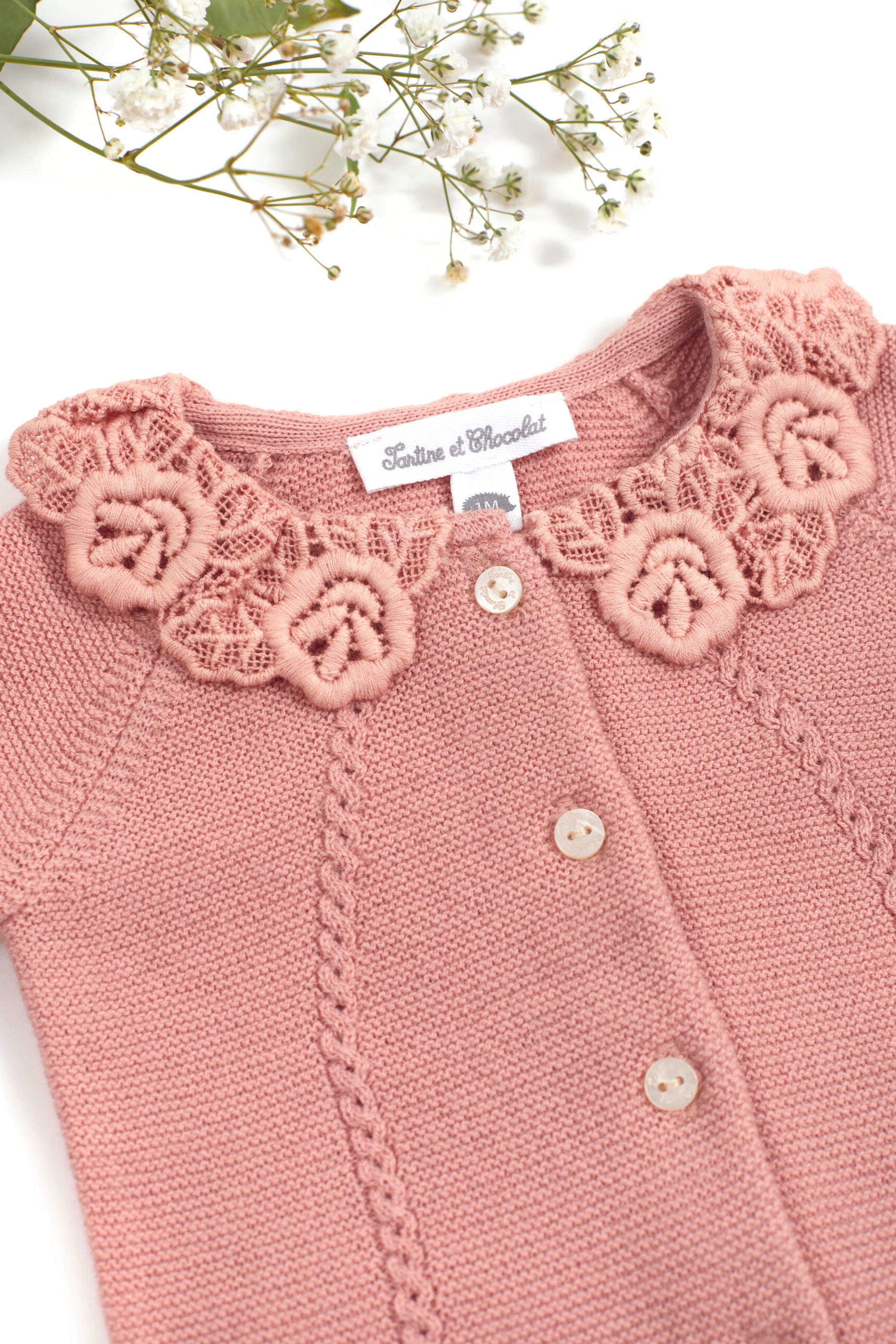 Tartine 2pce knitted set-Peche Colour