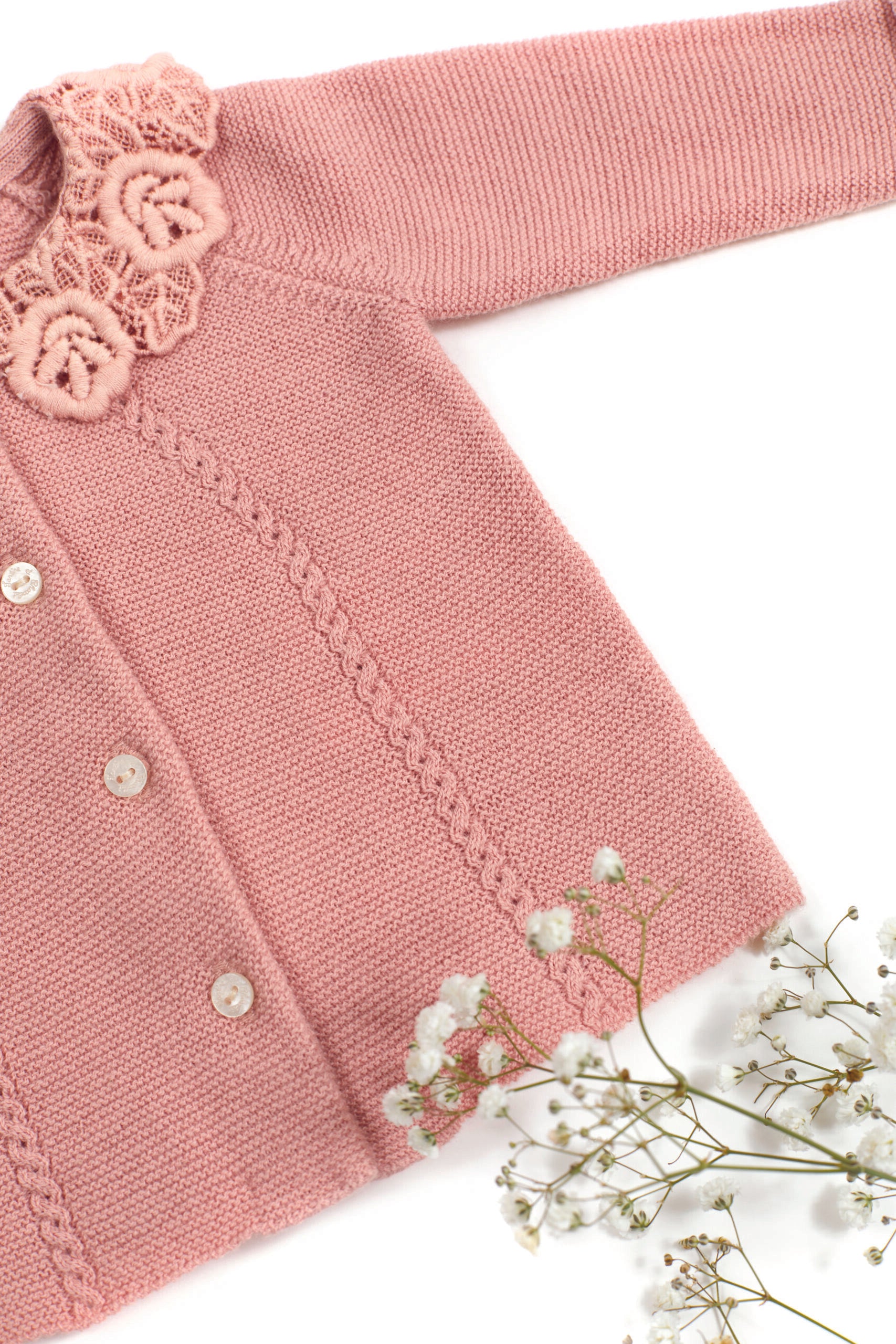 Tartine 2pce knitted set-Peche Colour