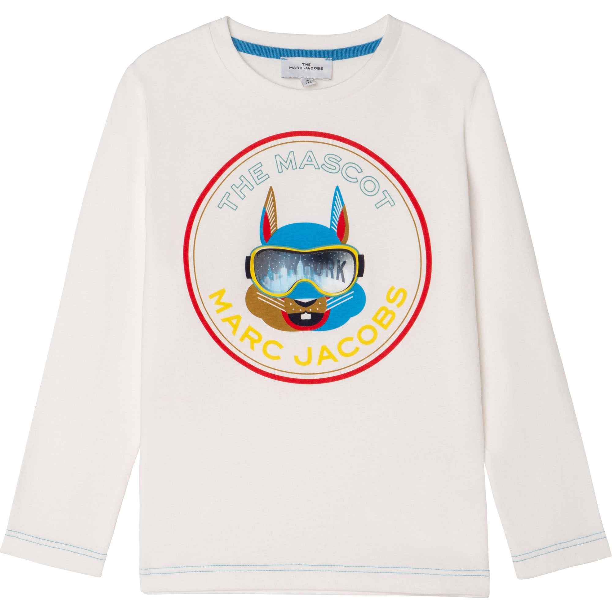 THE MARC JACOBS WHITE MASCOT L/S T-SHIRT