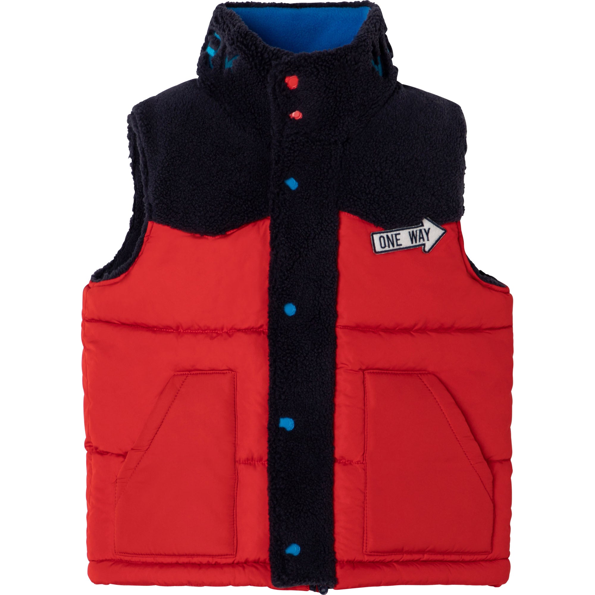 TMJ BOYS RED PUFFER VEST