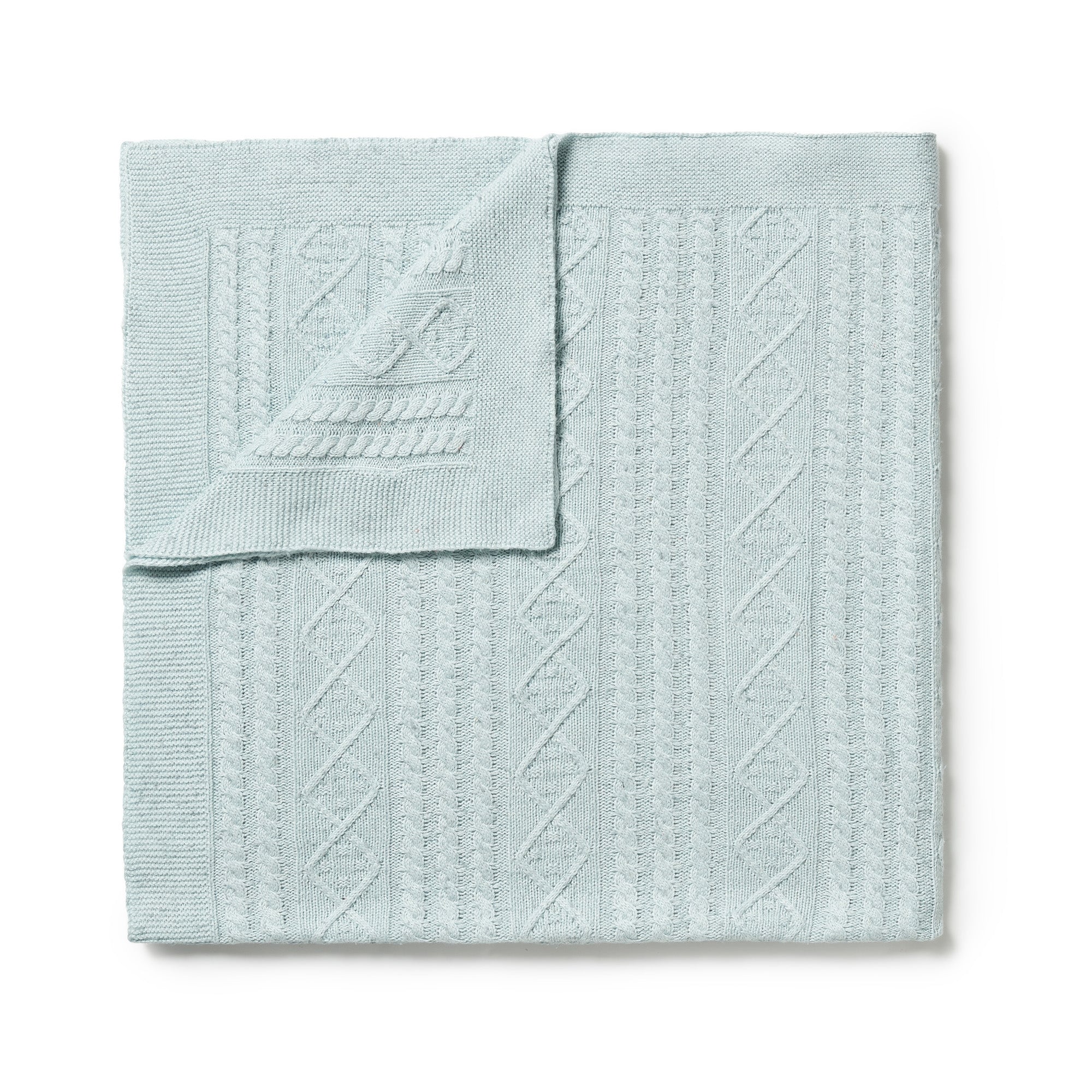 W&F Knitted Cable Blanket