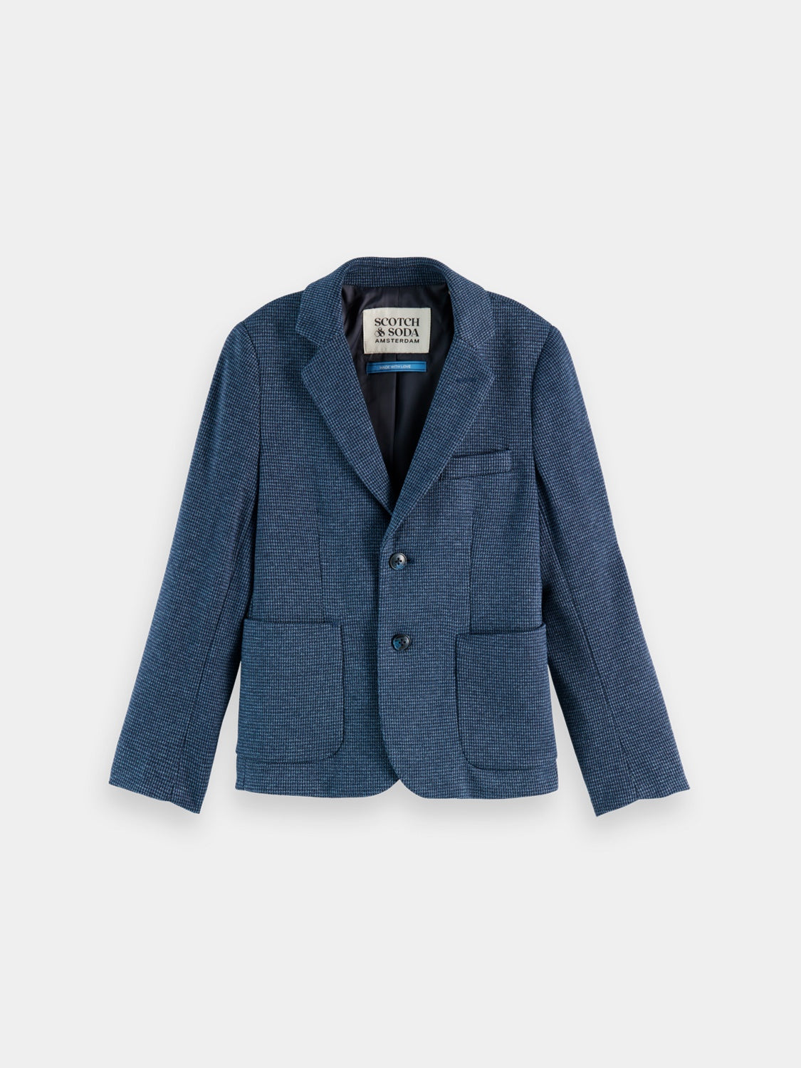 Kids - Yarn-dyed knitted blazer