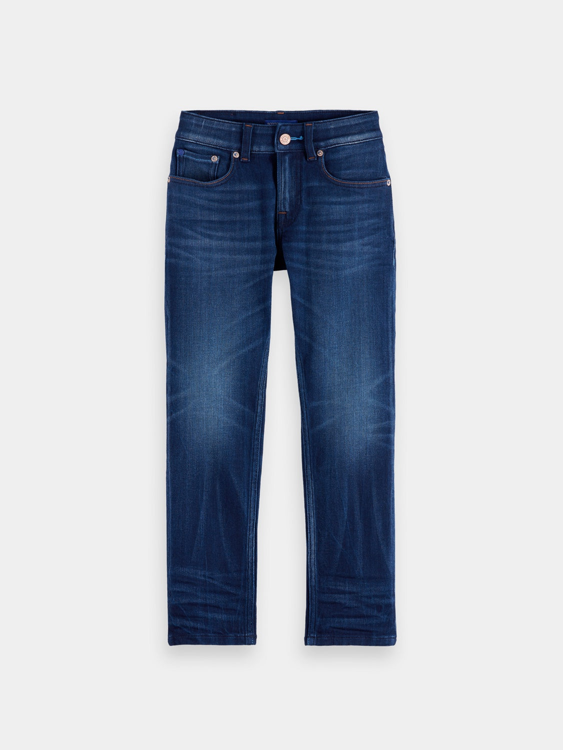 Kids - Dean tapered jeans- Abstract Blue